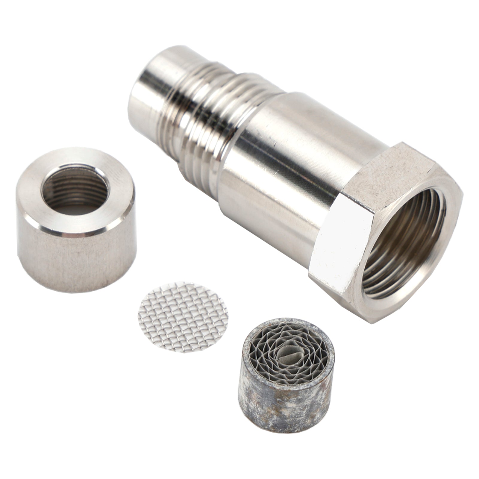 Sensor d'O2 M18*1.5 CEL, espaciador de luz de verificación del motor con elemento de filtro del convertidor catalítico