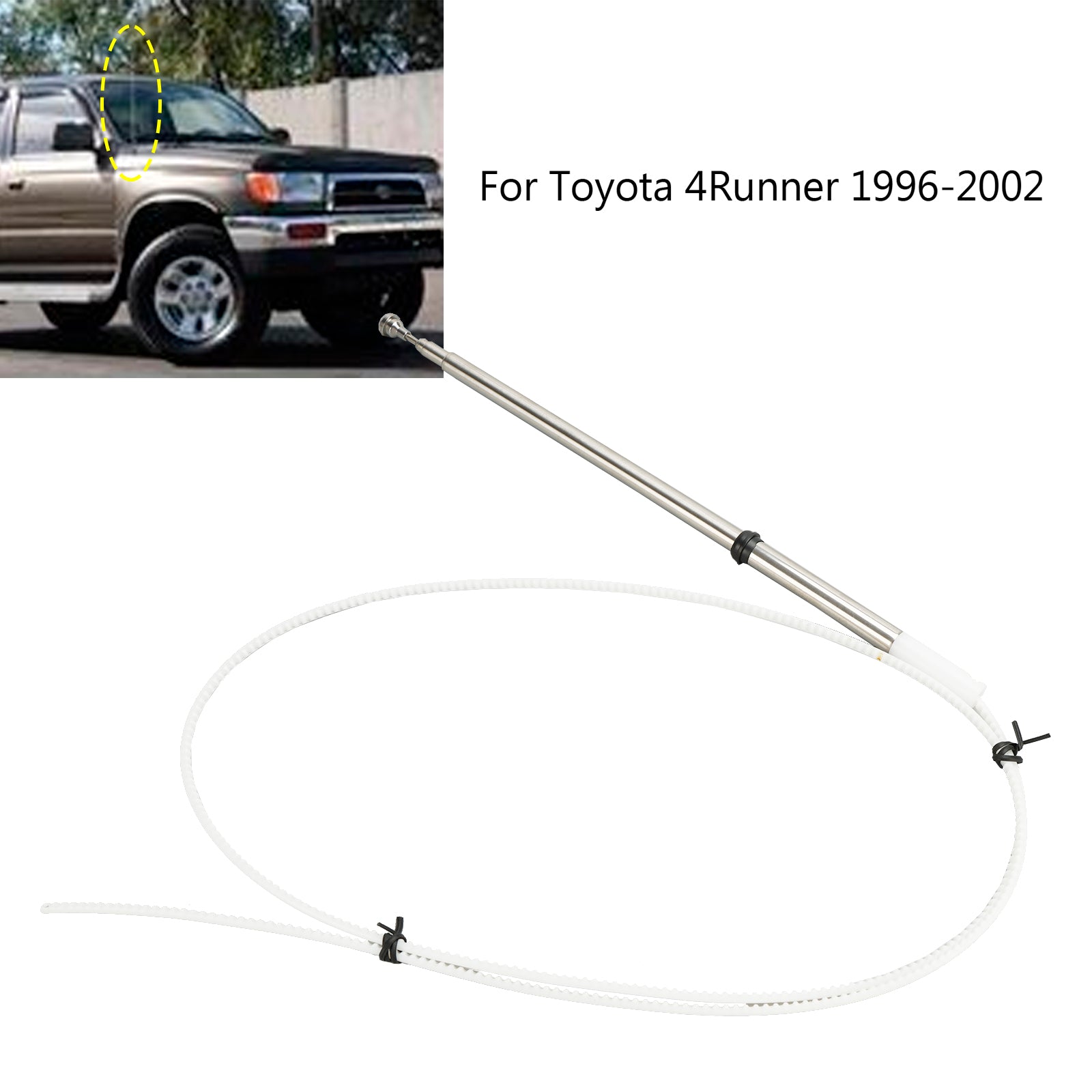 Toyota 4Runner 1996 - 2002 Vervanging van elektrische antennestaaf