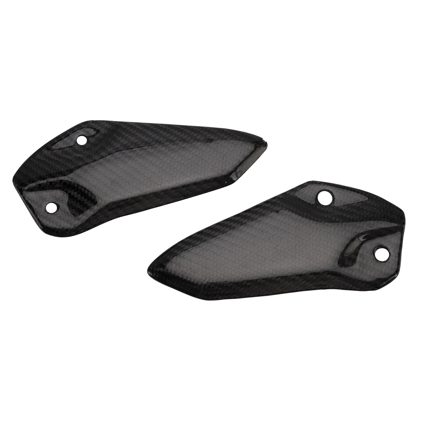 Planche de protection de pied en fibre de carbone véritable pour Kawasaki ZX-4R, ZX-4RR et ZX-25R