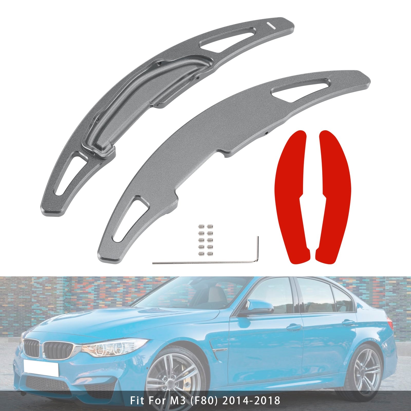 Extension de palettes de changement de vitesse au volant pour BMW M3 M4 X5M X6M en aluminium