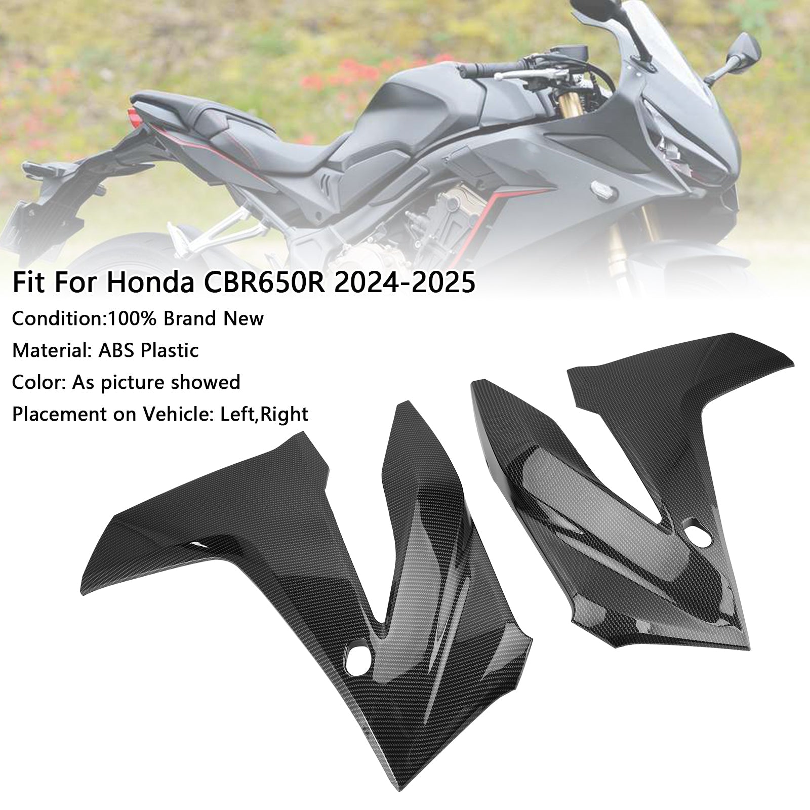 Panneau de protection du cadre latéral, carénage, capot, pour Honda CBR650R 2024-2025