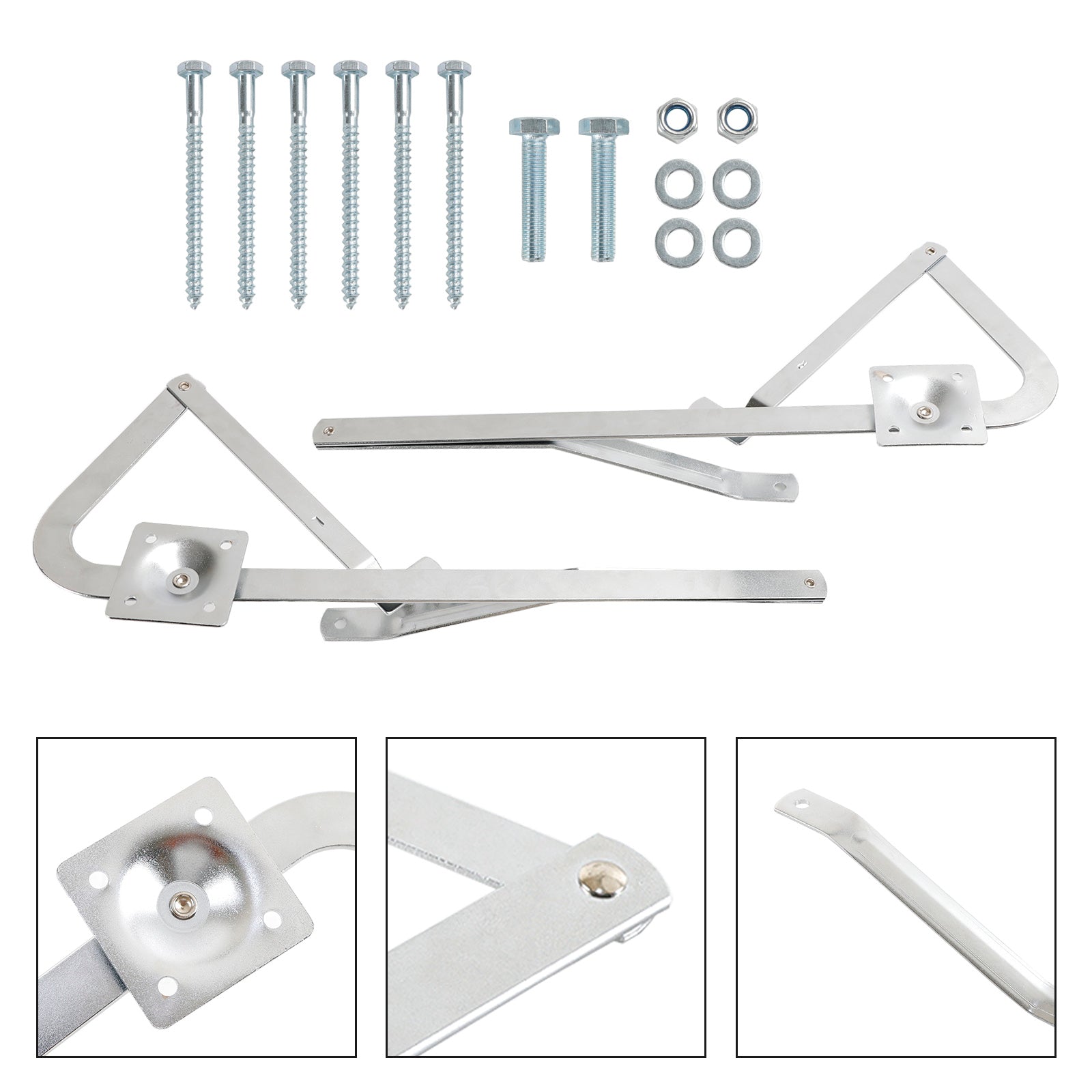 Pair Attic Ladder Spreader Hinge Arms Pour MFG Werner Series 55-2 after 2010
