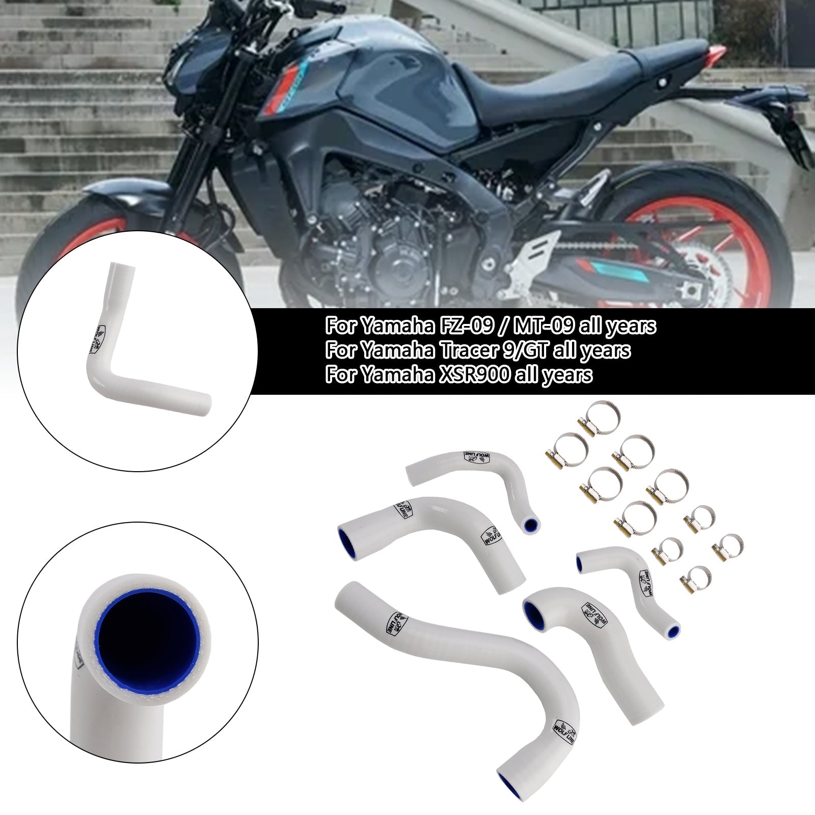 Líquido de enfriamiento de silicona para Yamaha MT-09 XSR900 Tracer 9/GT cada año
