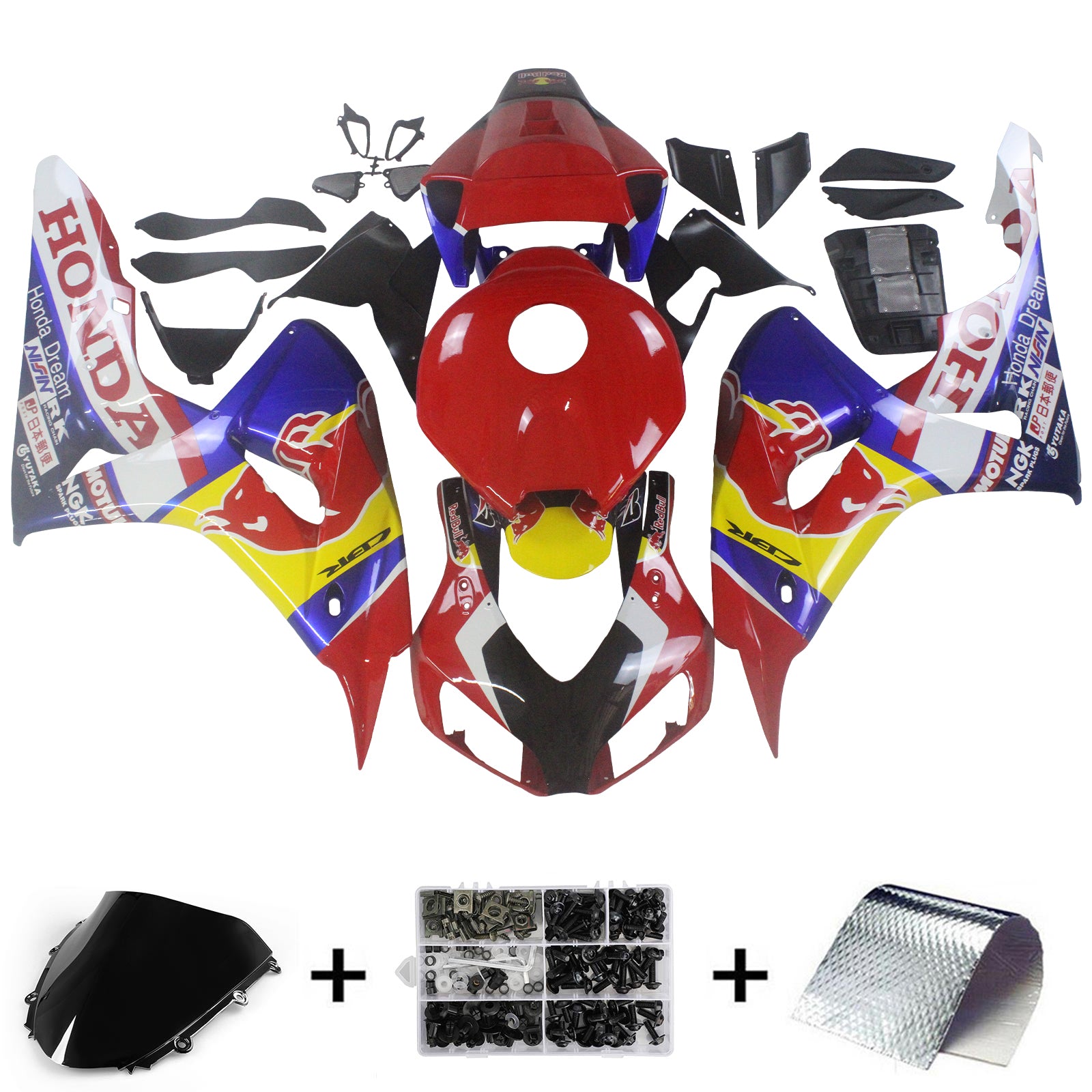 Injection Fairing Kit Bodywork Plastic ABS For Honda CBR1000RR 2006-2007