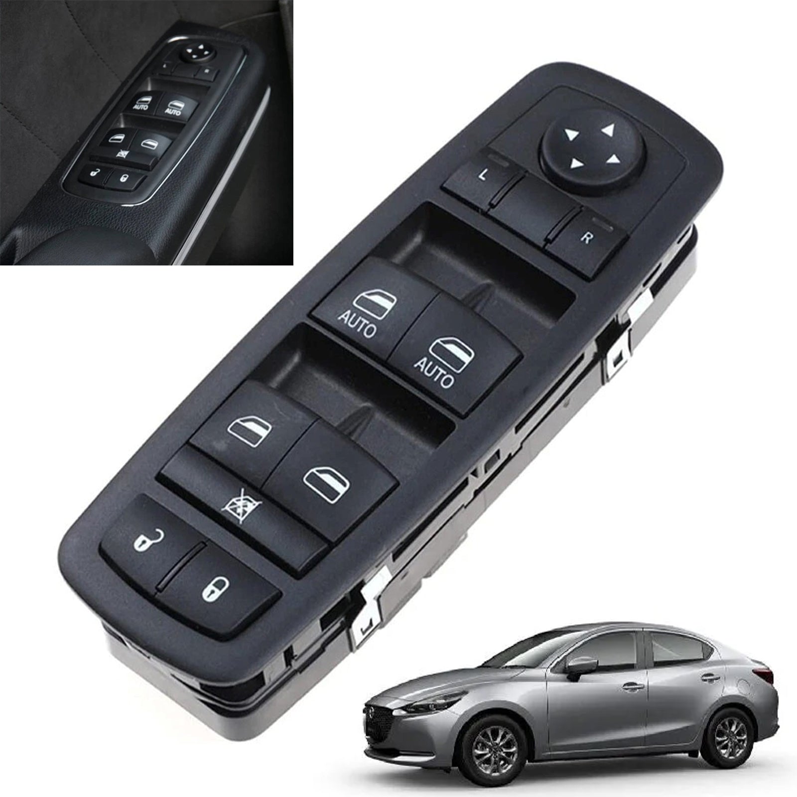 Schakelaar Ruitbediening links 68262253AA voor Dodge Charger Sedan 2015-2019