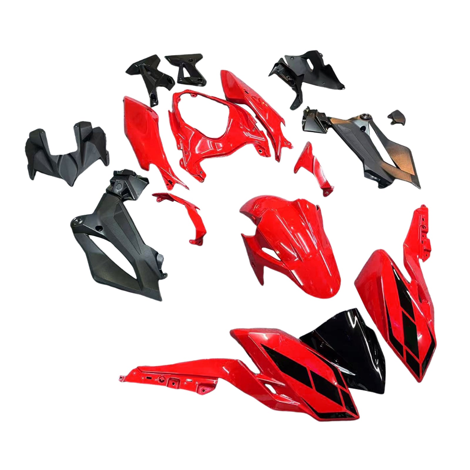 Kit de carénage en plastique ABS injecté compatible avec Kawasaki Z400 2018-2024