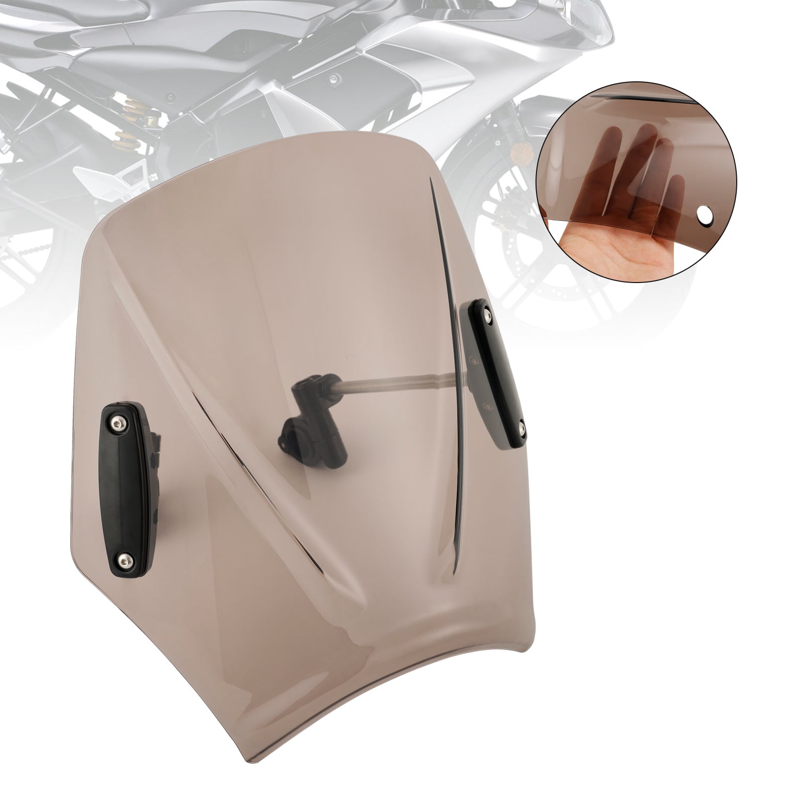 Moto con manubrio 22 mm/7/8 "Vidone del parabrezza universale