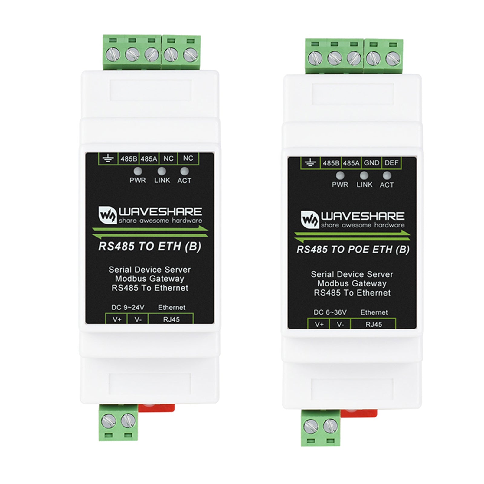 Module Ethernet RS485 vers RJ45 de qualité industrielle, serveur multi-hôte vers port série