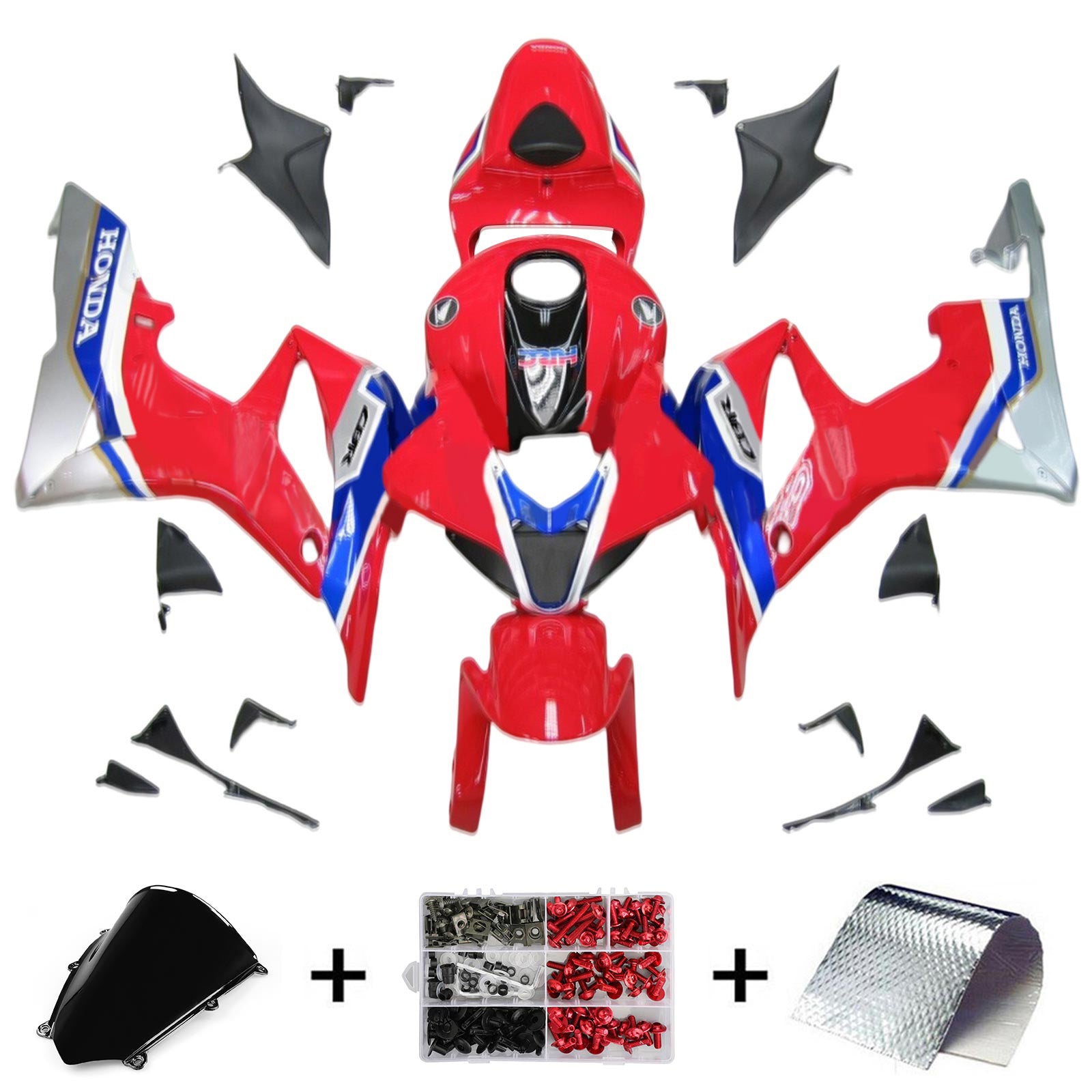 ABS Plastic Kairing Kit voor Honda CBR600R 2007-2008 F5
