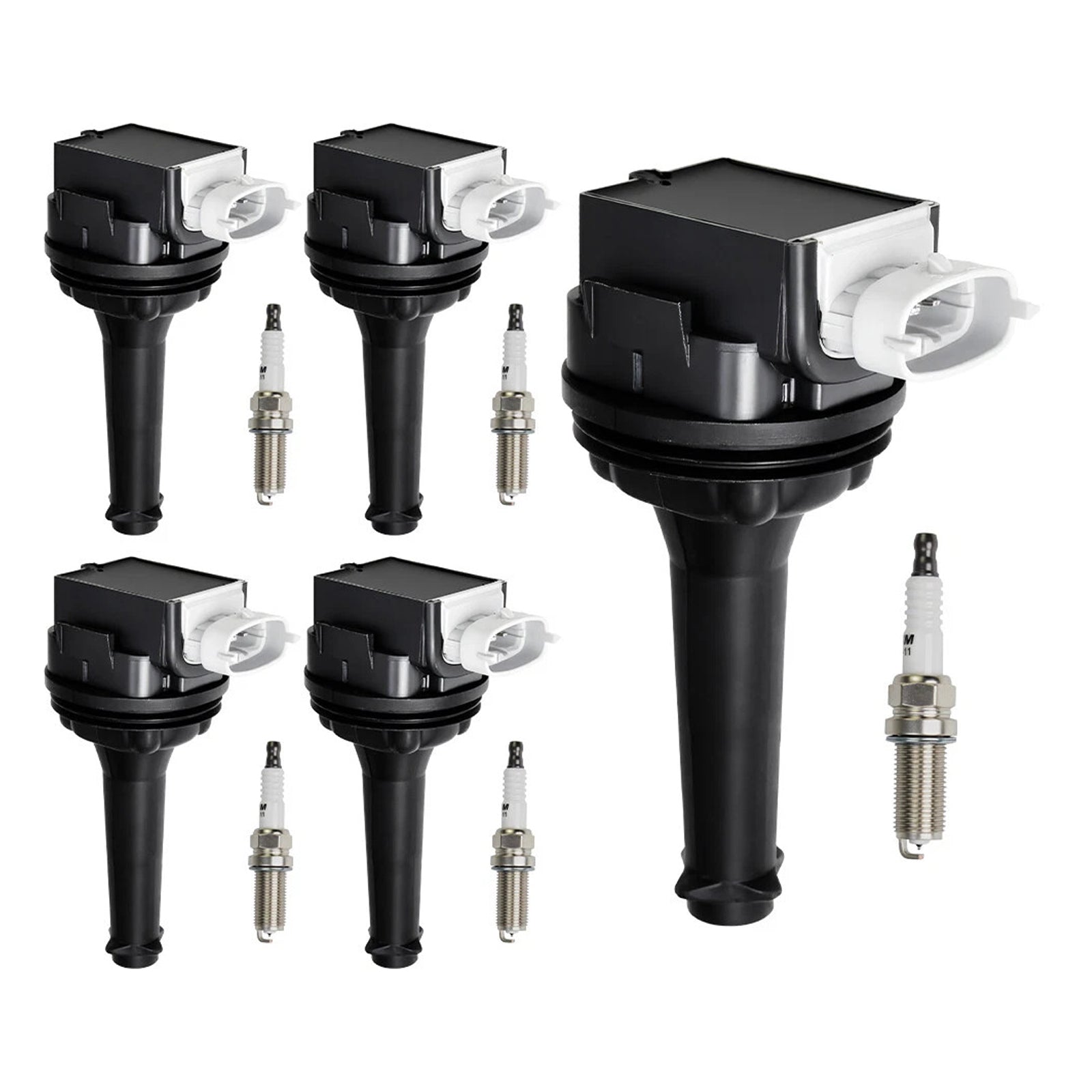 Pakket van 5 rollen'UF517 ontsteking + bougies'ontsteking voor Volvo S60 2.5L L5 2012-2016