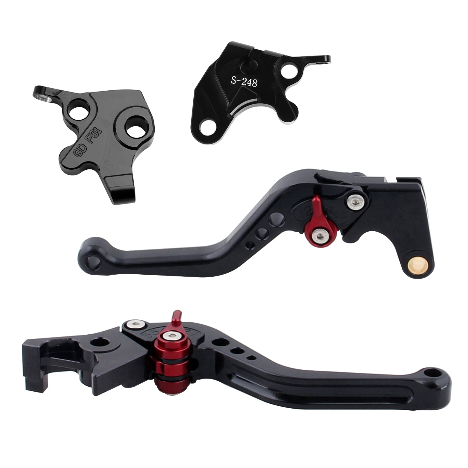 Palanca de freno y embrague corta para Yamaha YZF R125 2008-2011