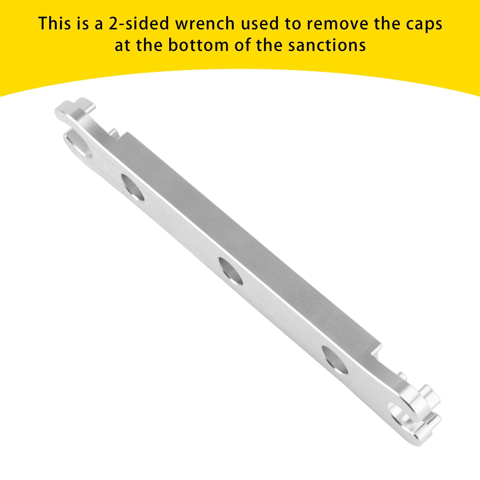 De onderste aluminium dop ontmantelen. Gereedschap gebruikt voor de reconstructie van DVO Saphire/Onyx Forks.