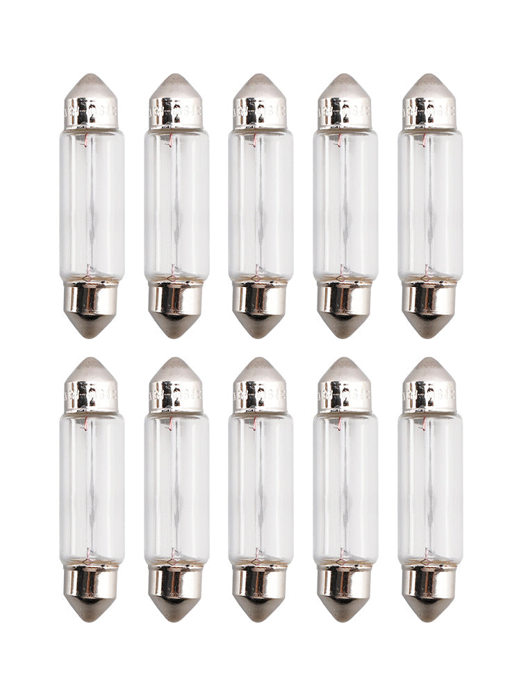 Lot de 10 ampoules tubulaires pour éclairage de voiture C5W SV8.5 6421 24 V 3 W pour OSRAM