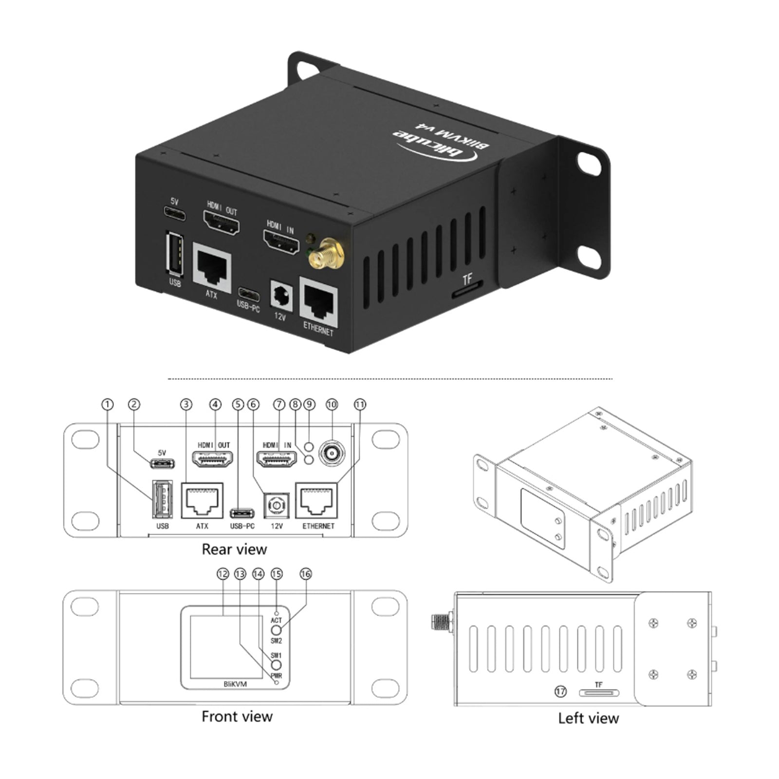 BliKVMv4 Allwinner KVM sur IP PoE HDMI opération de contrôle de processus en boucle IPKVM