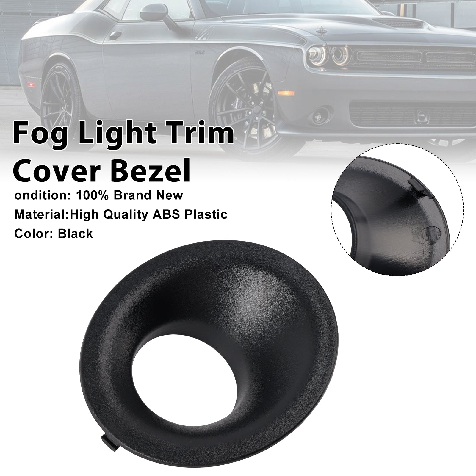 Garniture de feu antibrouillard avant gauche pour Dodge Challenger 2015-2021 68259663AA