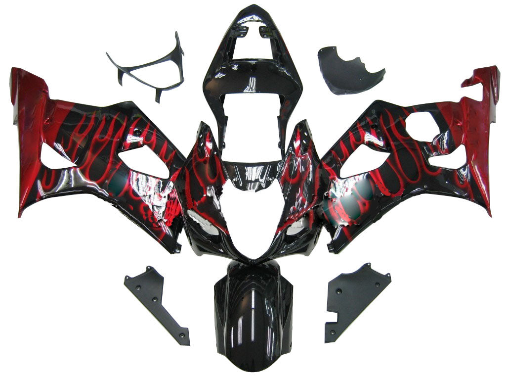 Kit de carénage par injection, carrosserie en plastique ABS, compatible avec Suzuki GSXR1000 2003-2004