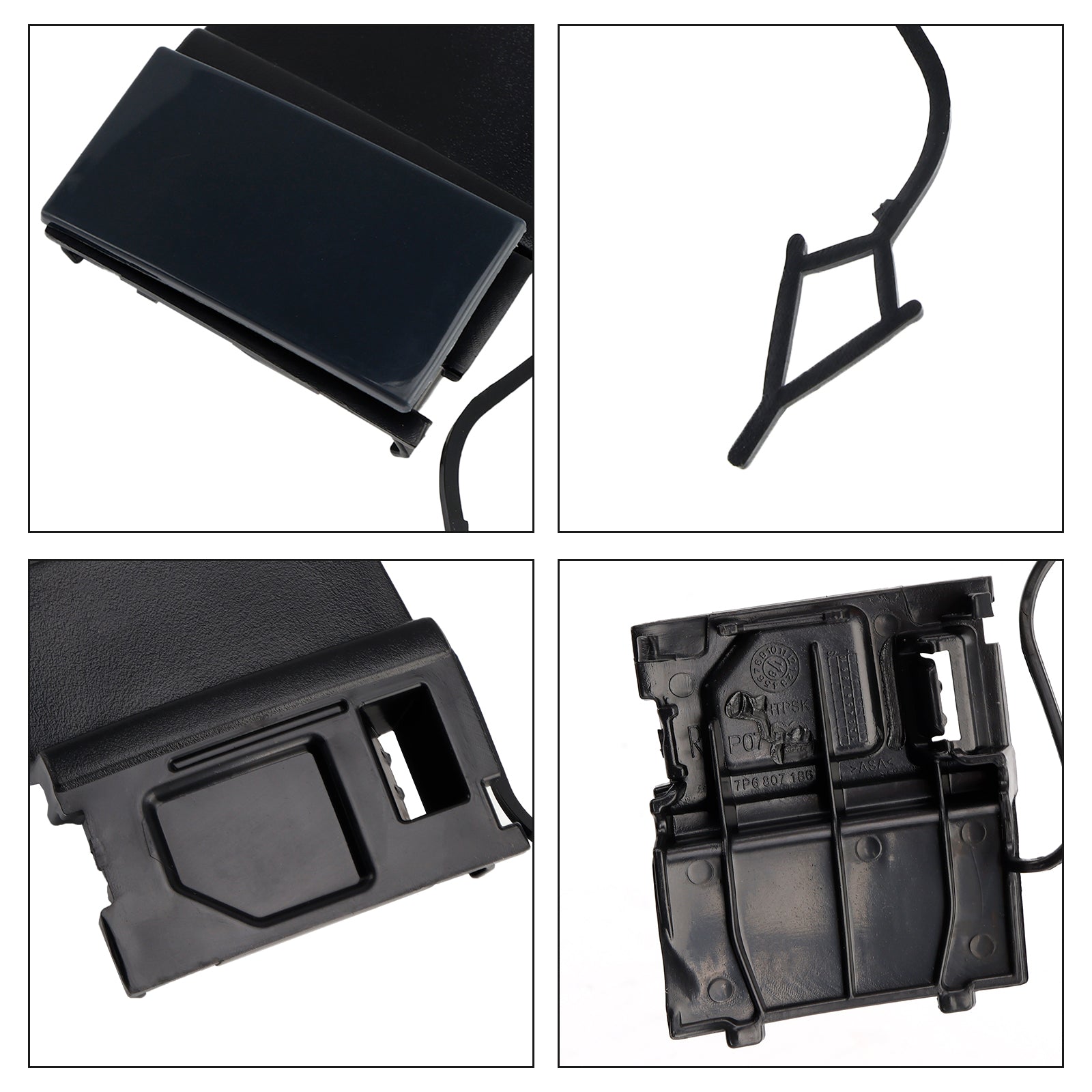 Par pokrovov za ušesce za vlečno kljuko sprednjega odbijača avtomobila za VW Touarge 2014-2018