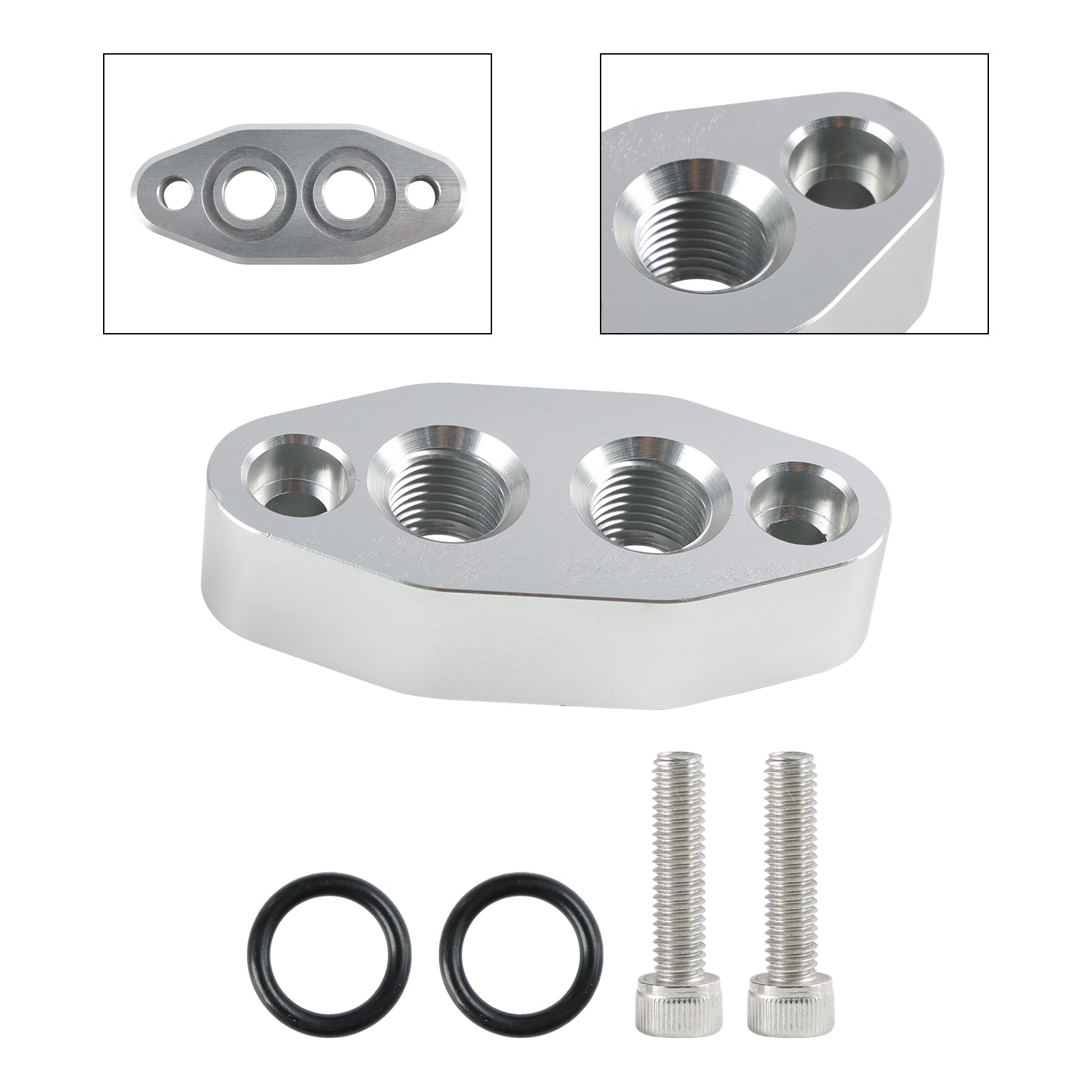 Piastra porta ingresso/uscita adattatore radiatore olio 6AN ORB LS1 LSX LS3 LS LS2 LS3 551600