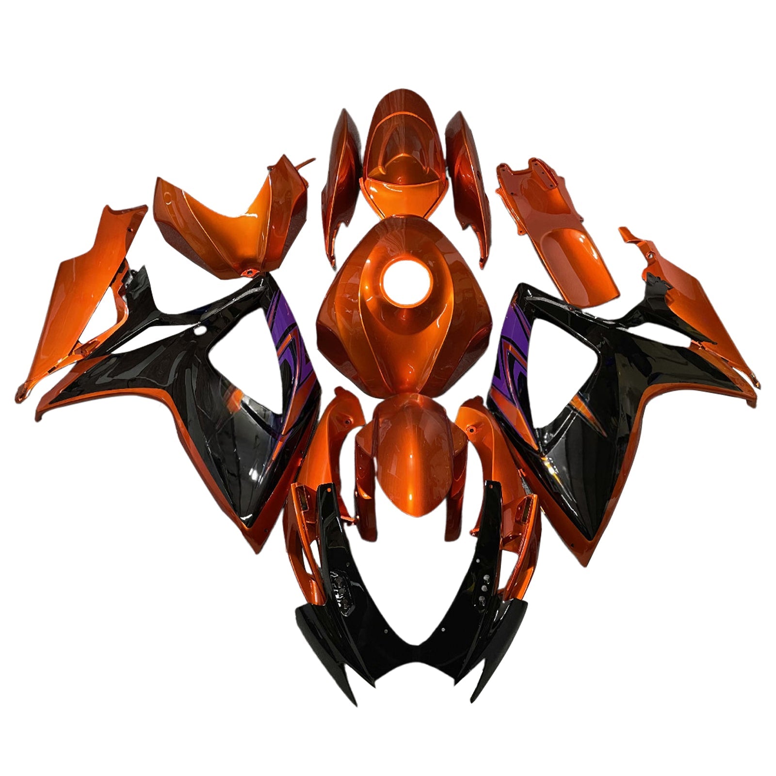 Kit de carénage injecté en plastique ABS pour Suzuki GSXR 600/750 2006-2007 K6