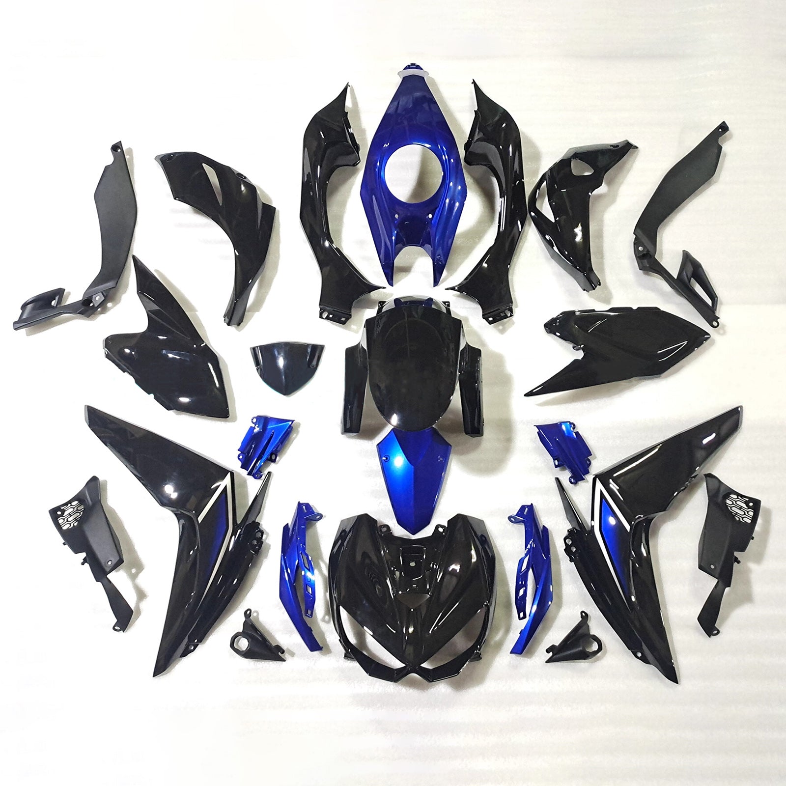 Kit de carénage injecté en plastique ABS compatible avec Kawasaki Z1000 2014-2017