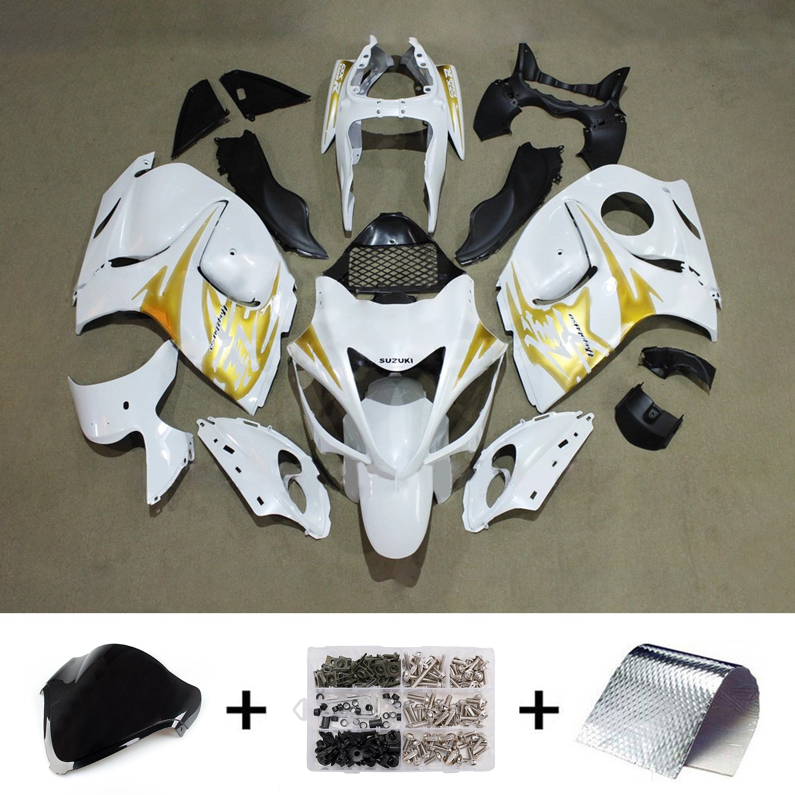 Kit de carénage injecté en plastique ABS pour Suzuki Hayabusa GSX1300R 2008-2020