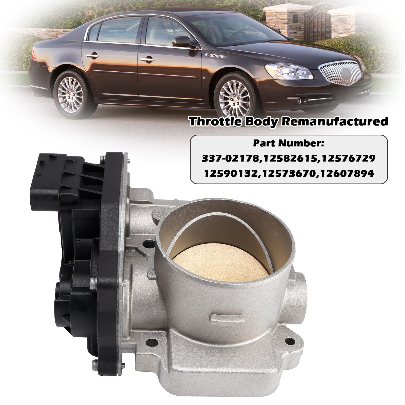 Gasklephuis 12576729 voor Buick LaCrosse Pontiac Grand Prix 3.8L 05-09