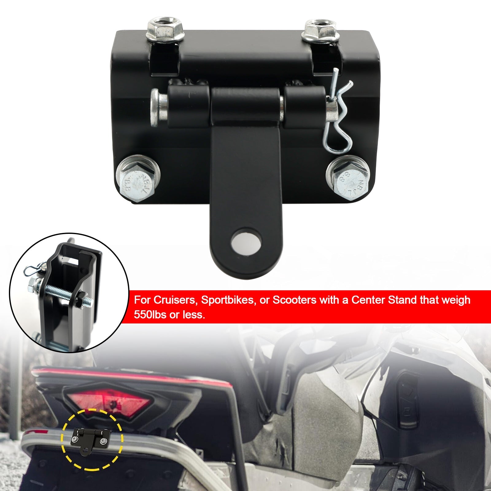 Universele sneeuwscooter-bumperkoppeling voor Polaris Ski Doo REV Arctic Cat Yamaha