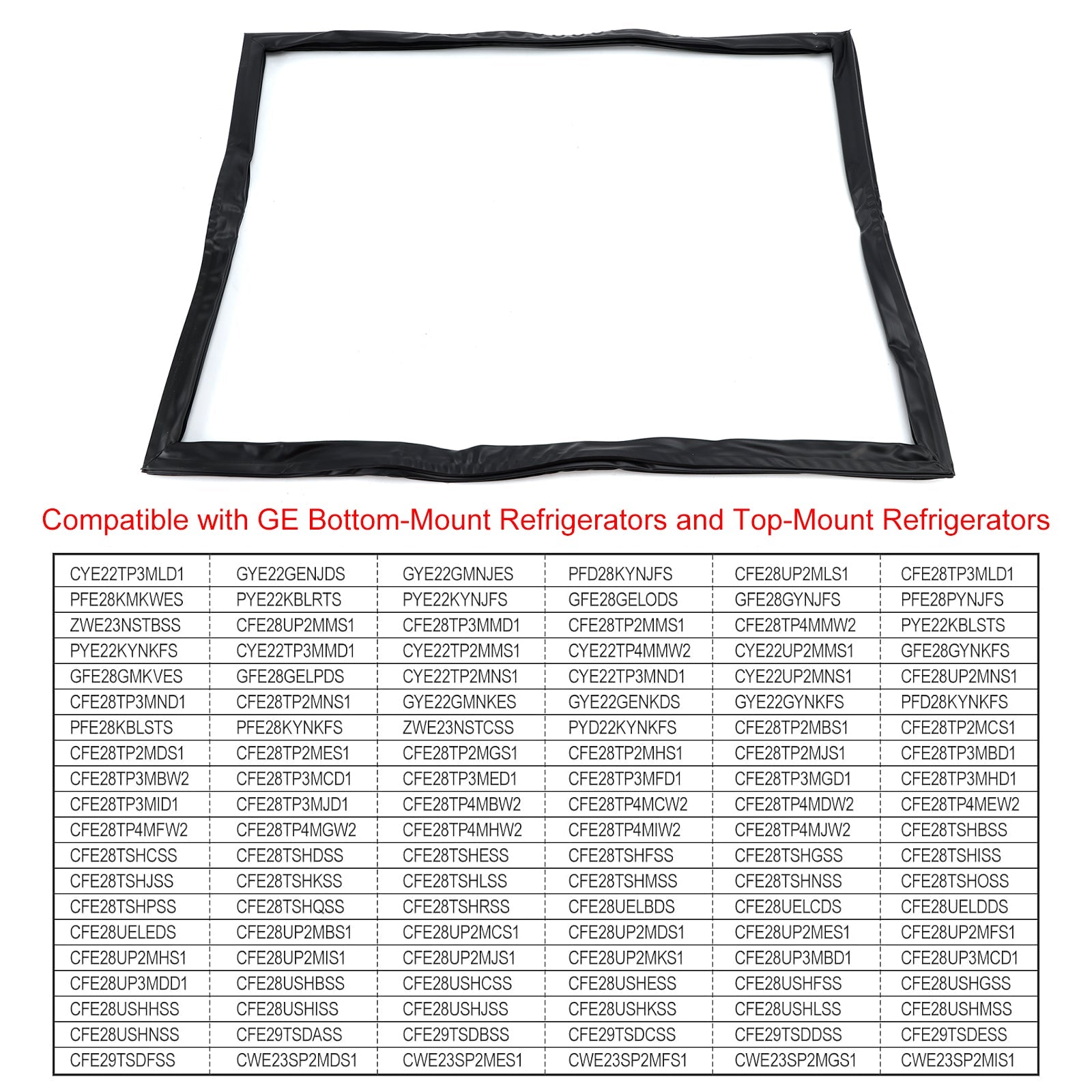 Joint de porte de congélateur WR14X36194 pour réfrigérateurs-congélateurs GE, modèle WR14X31558