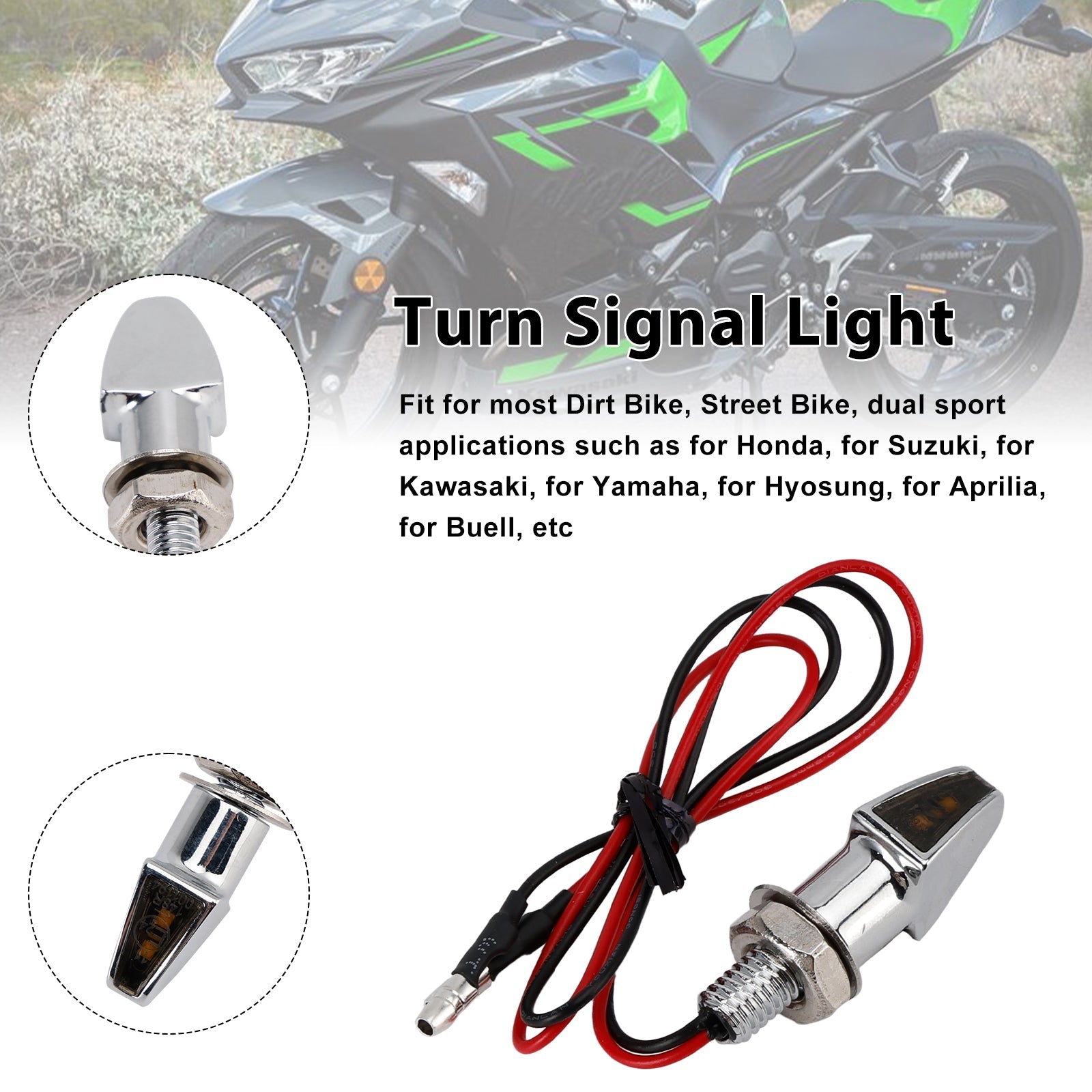LED Flashing 12 V 8 mm Universal for Yamaha Motorcycle