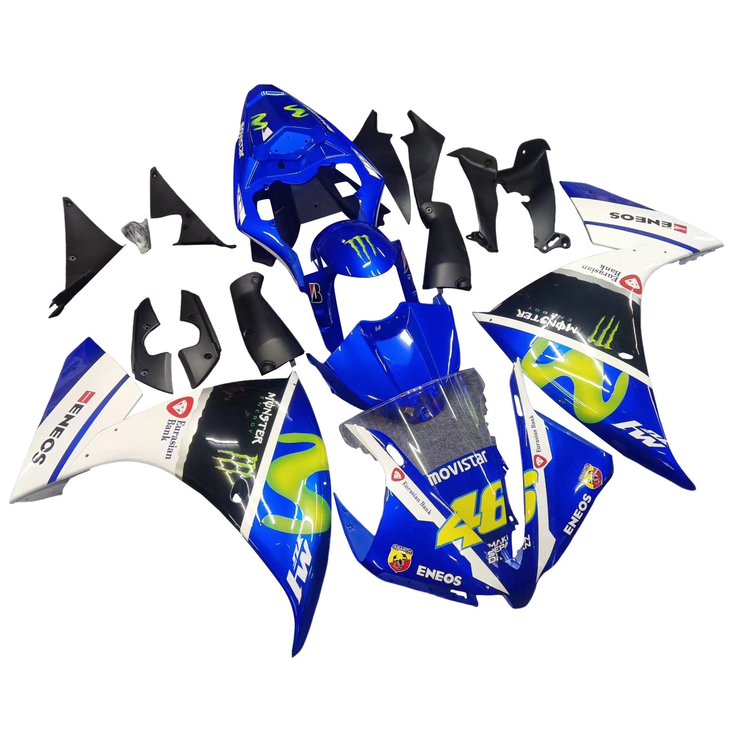 Injection Fairing Kit Bodywork Plastic ABS fit For Yamaha YZF 1000 R1 2012-2014