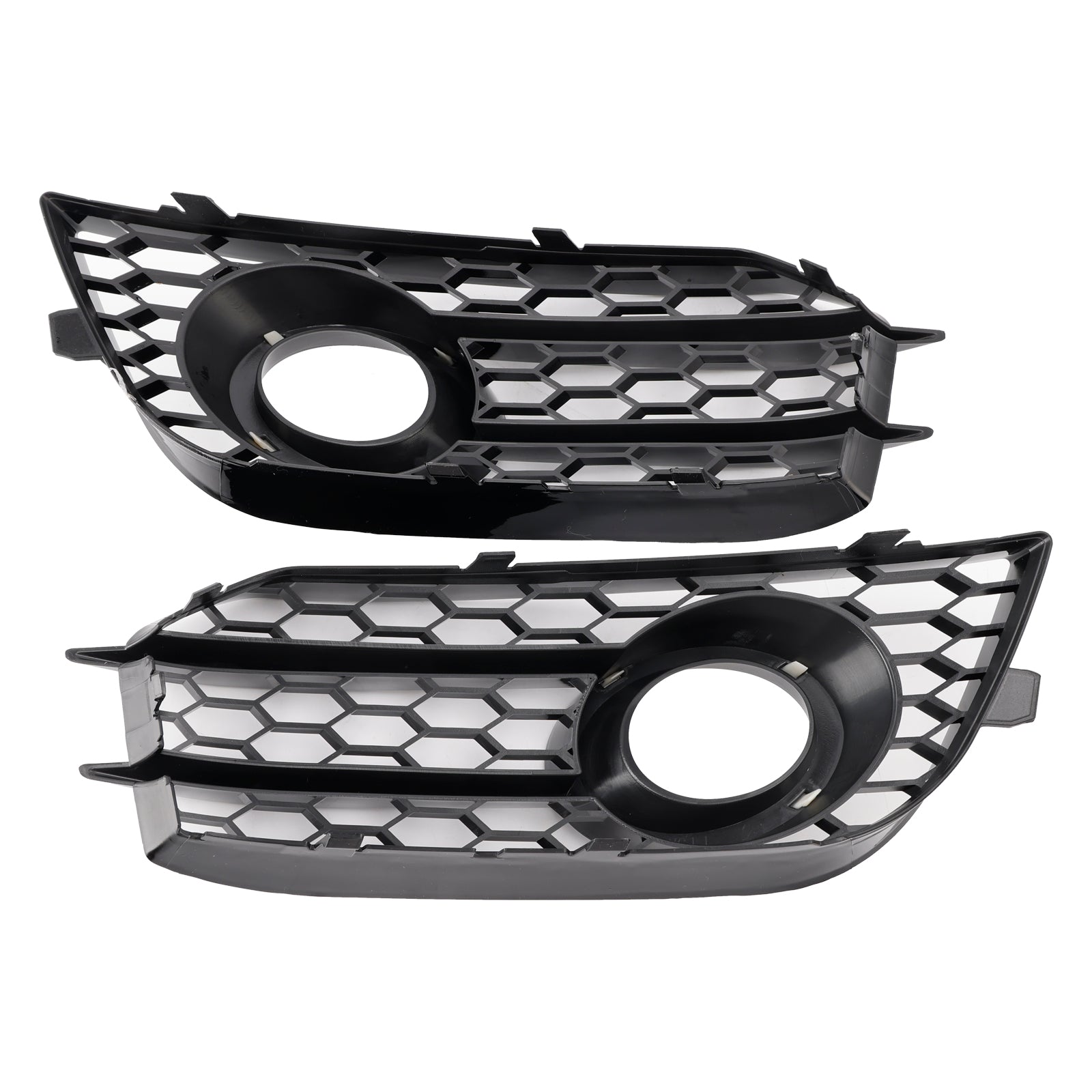 Black Honeycomb Fog Protective Grid voor Audi A1 2010-2014 Front Bumper