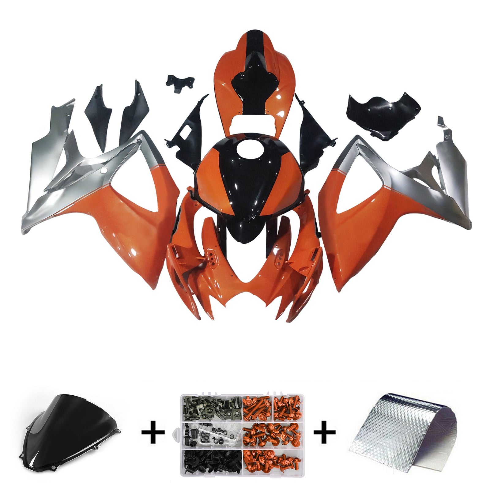Kit de carénage injecté en plastique ABS pour Suzuki GSXR 600/750 2006-2007 K6