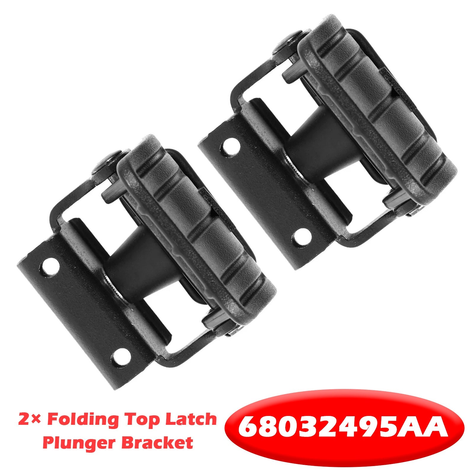 Soporte de pestillo de pistón para 2× Jeep Wrangler 2007-2018 con techo plegable, número de pieza 68032495AA