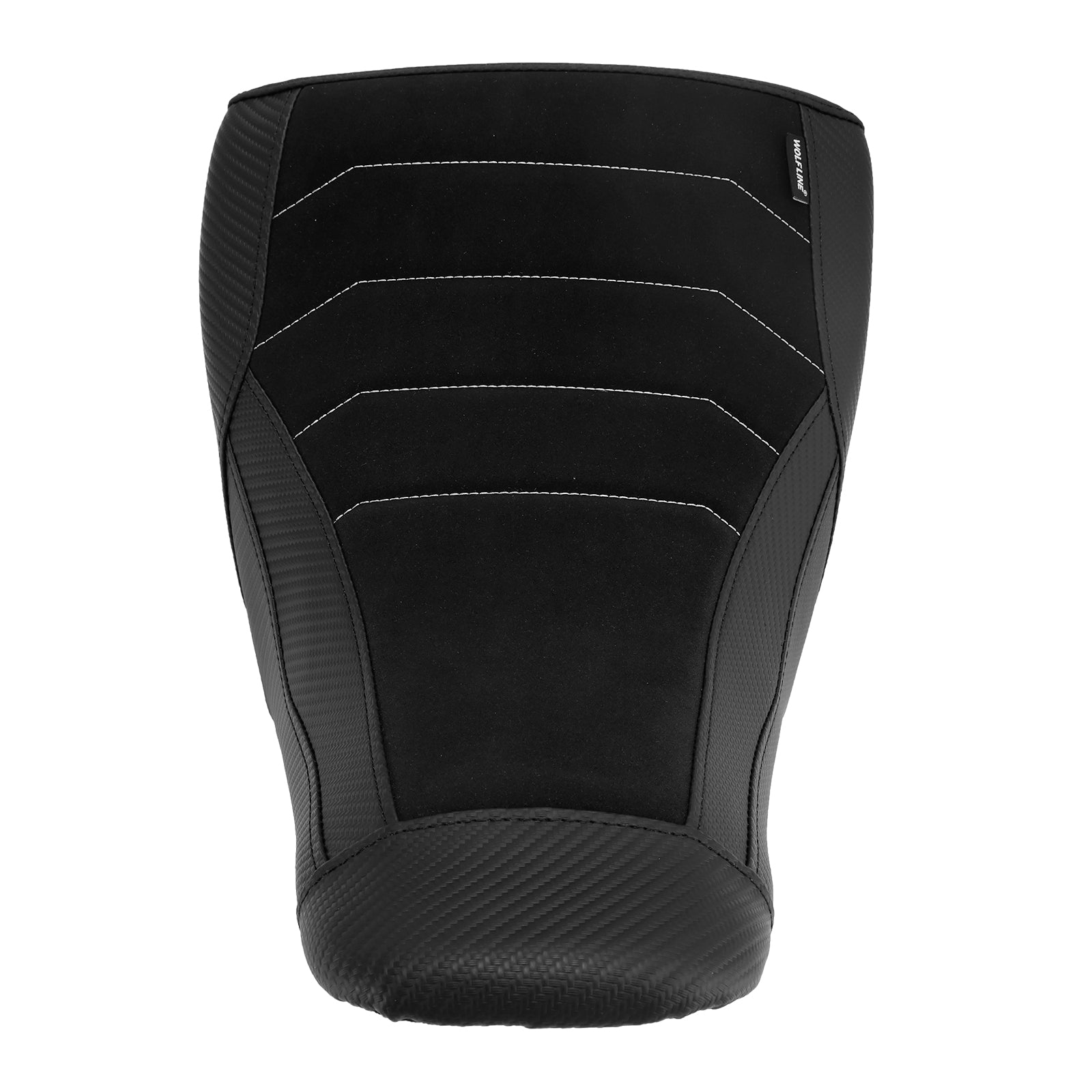 Cojín inferior del asiento del conductor delantero para Suzuki V-Strom DL1050 (2023-2025), rojo y amarillo.