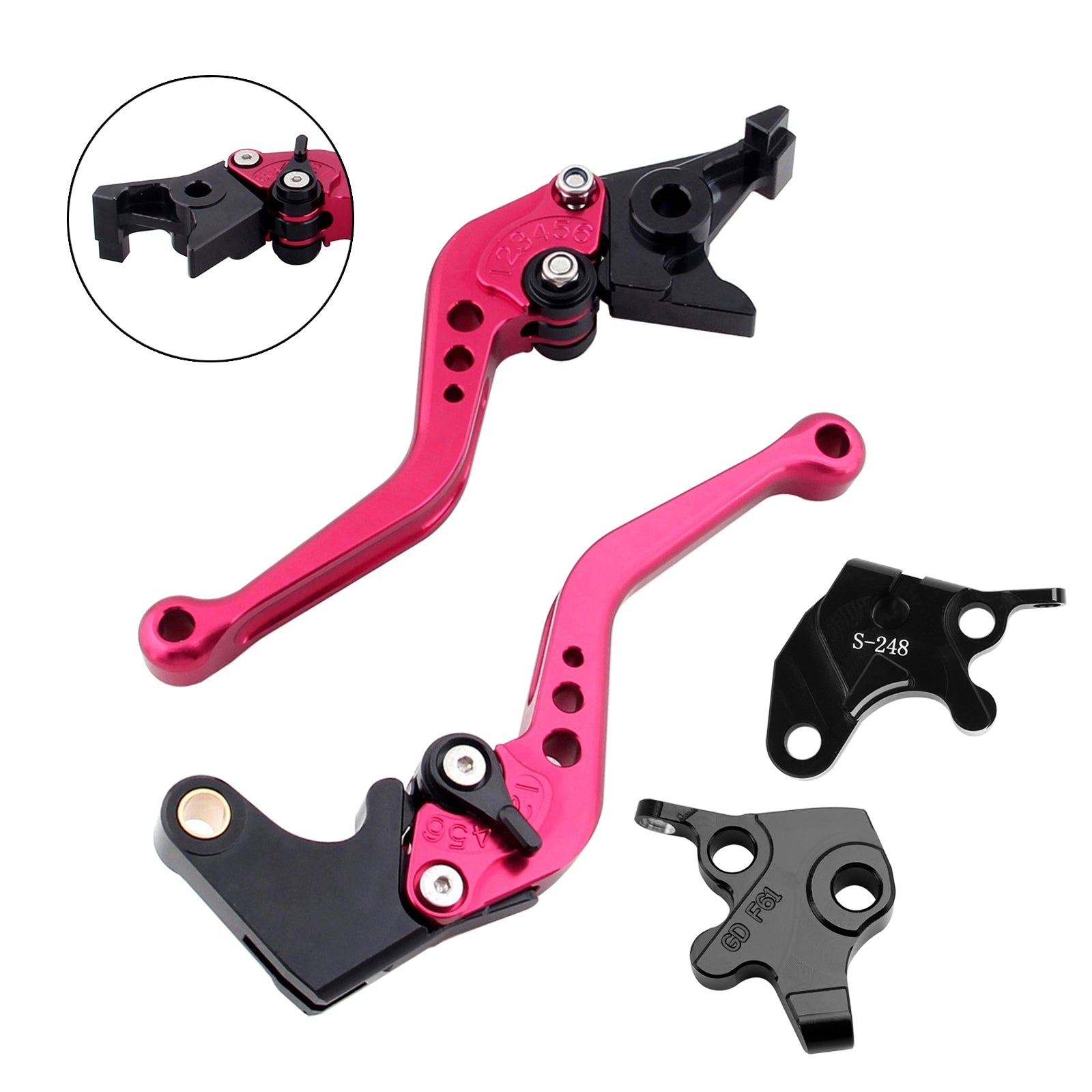 Palanca de freno y embrague corta para Yamaha YZF R125 2008-2011