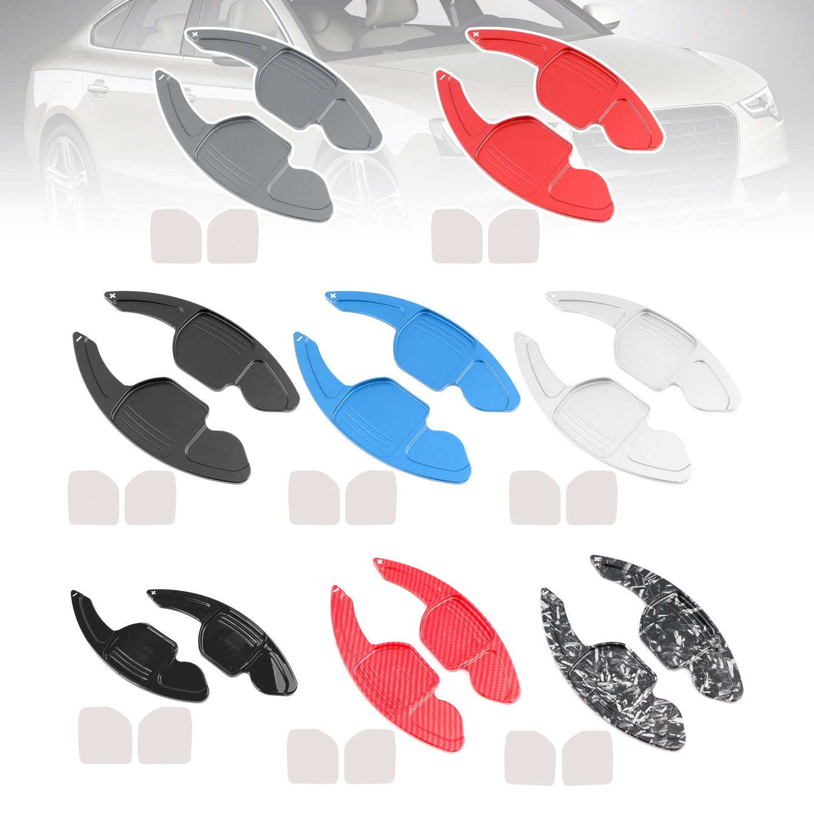 Extension de palettes de changement de vitesse au volant pour Audi A3 A4 A5 A6 A8