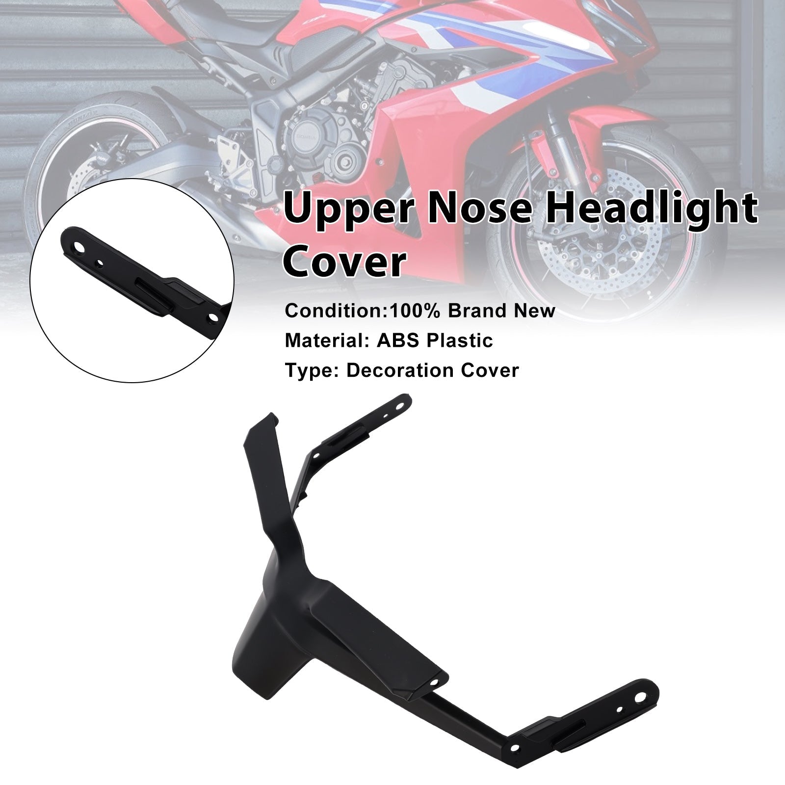 Carénage de couvercle de phare avant supérieur pour Honda CBR650R 2024-2025