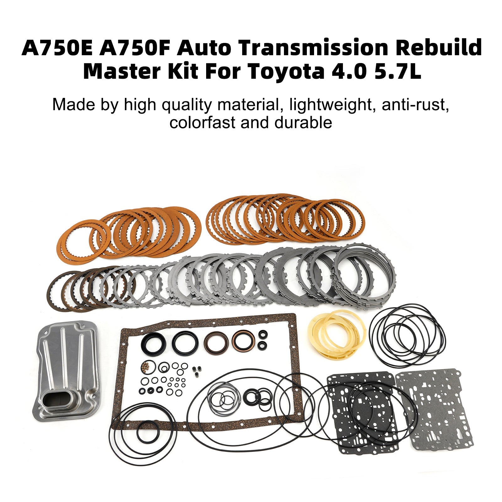 Kit de reconstruction de transmission automatique pour TOYOTA 4-RUNNER 4.0L 4.7L 2003-2008 A750E A750F