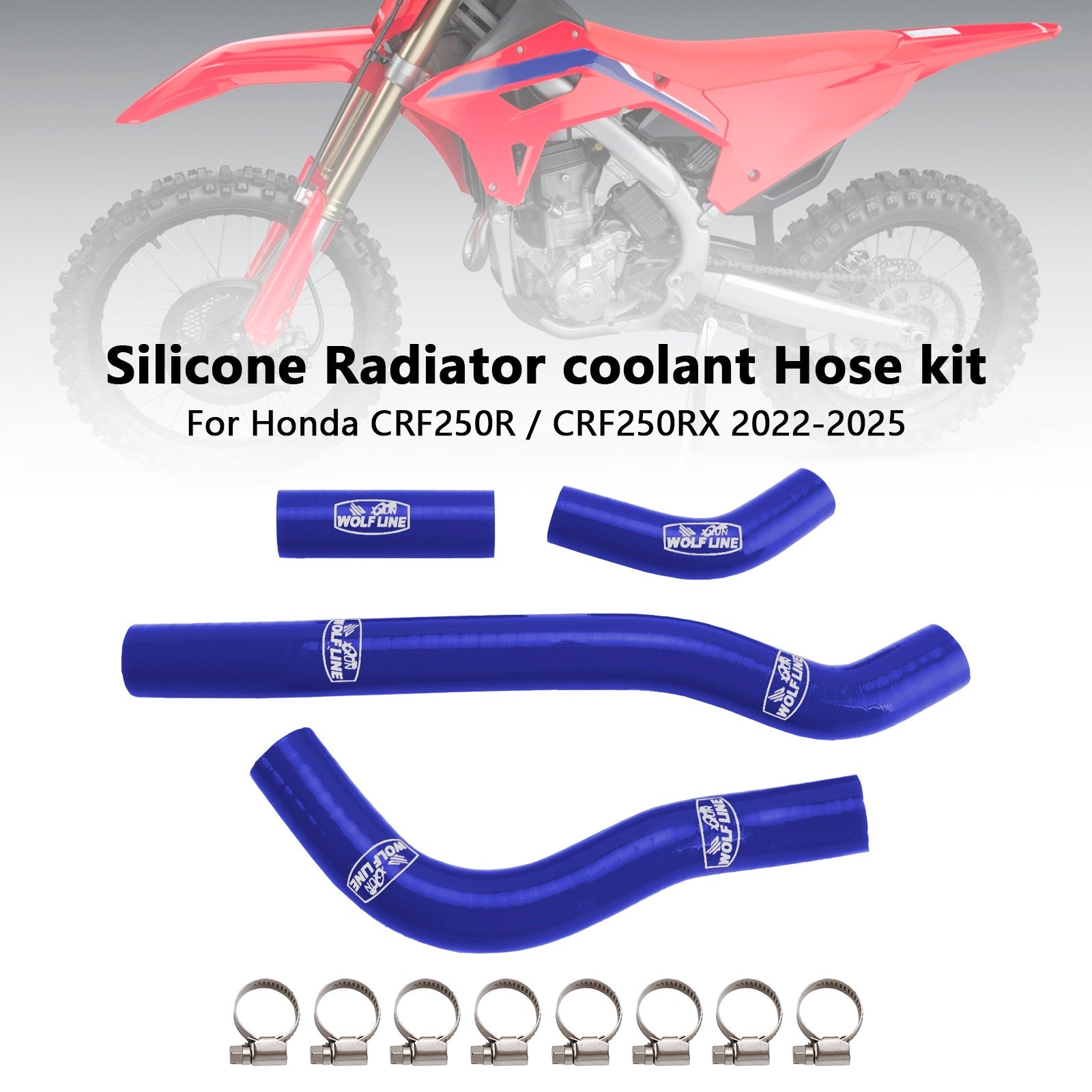 Durite de refroidissement en silicone pour radiateur Honda CRF250R et CRF250RX (2022-2025)