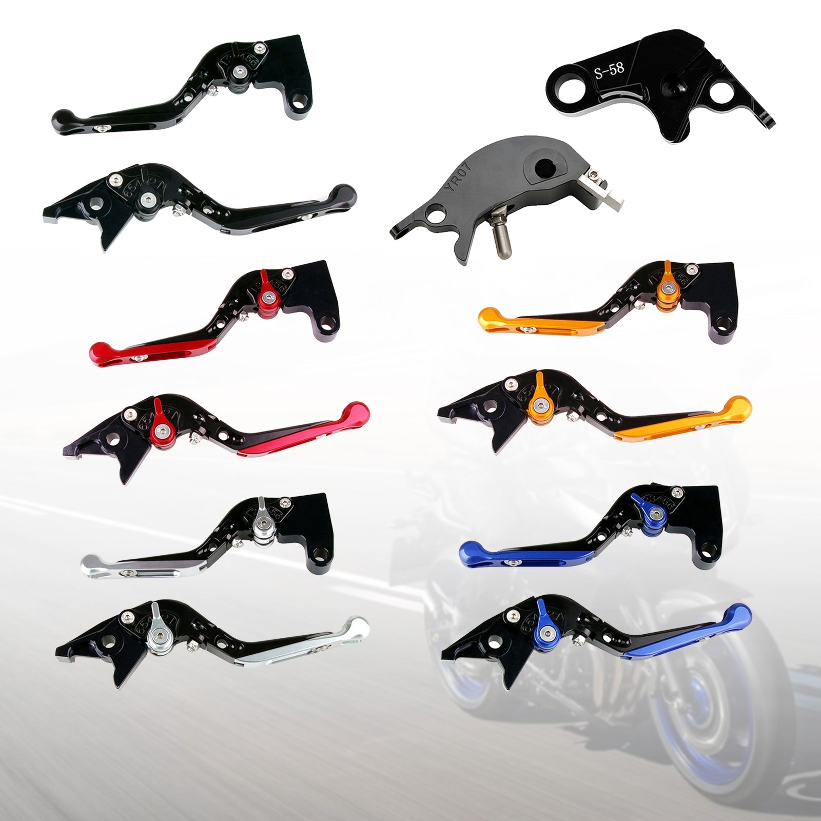 Regulowana dźwignia hamulca i sprzęgła dla Yamaha YZF R7 MT-10/SP FZ-10/SP 2022-23