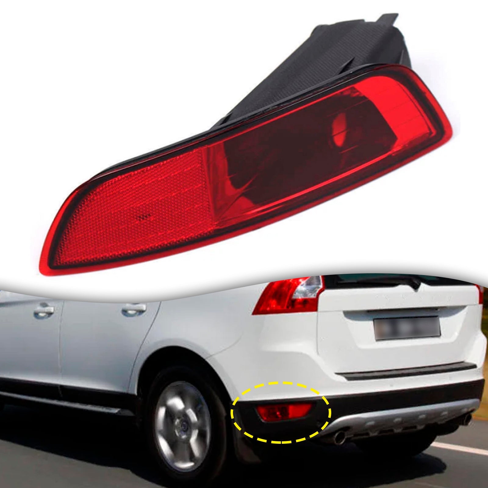 Luce della nebbia posteriore posteriore sinistra per Volvo XC60 2008-2013 30763322