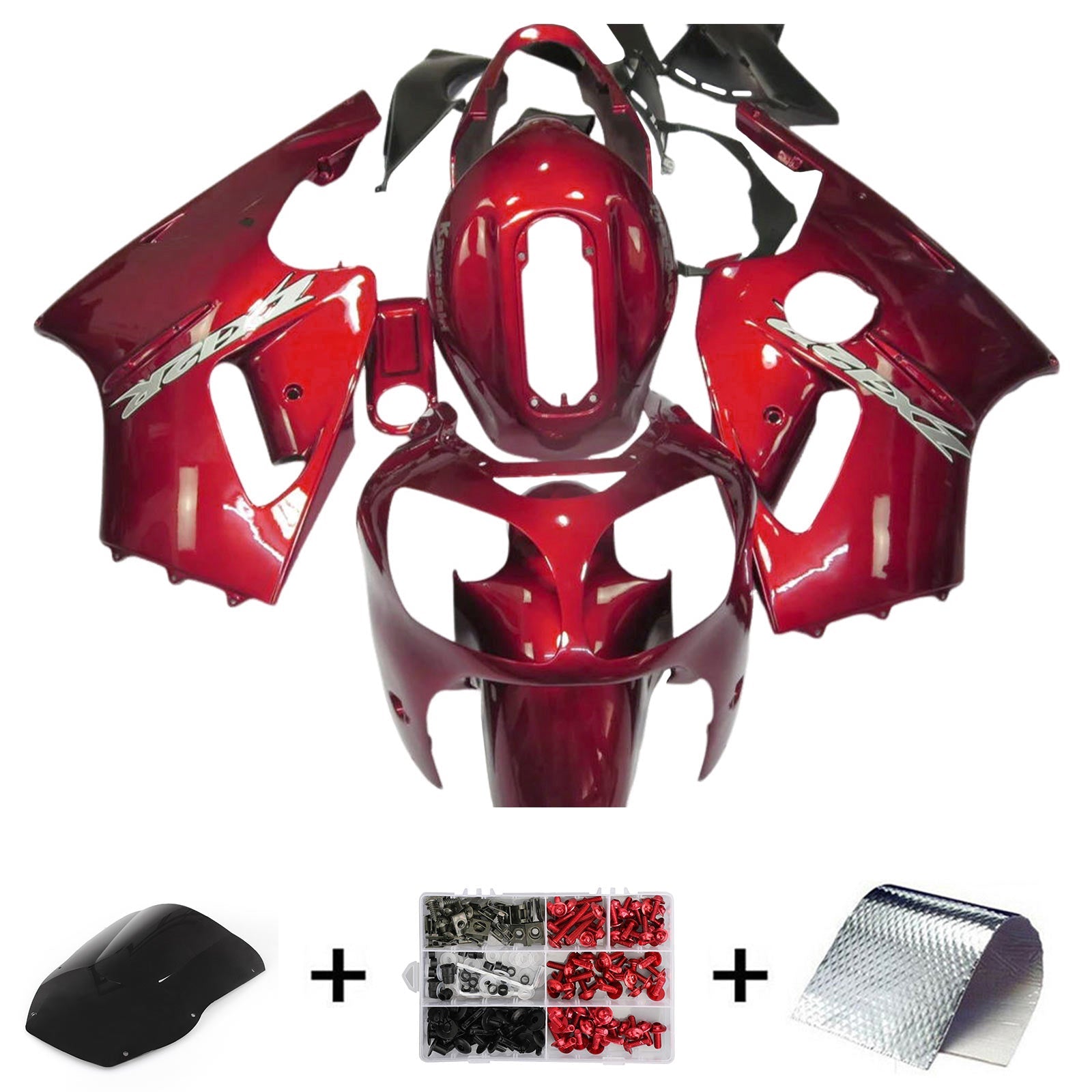 2000-2001 KAWASAKI ZX12R KIT Injekcije Corrier Plastic ABS