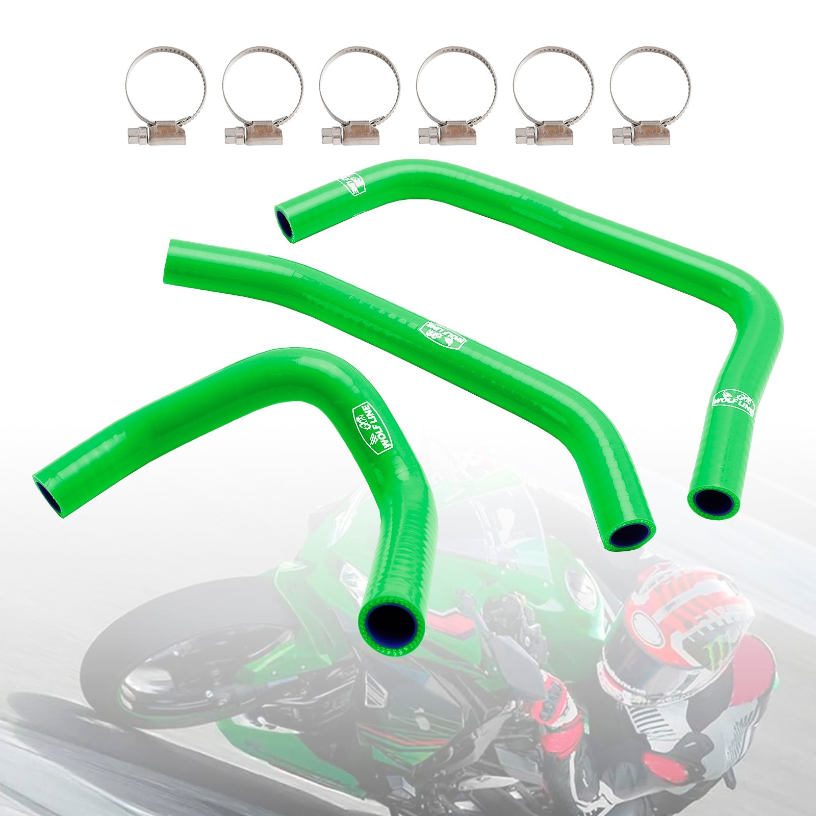 Silikonijäähdyttimen jäähdytysnesteletkusarja Kawasaki ZX4R ZX-4RR 2023-2024