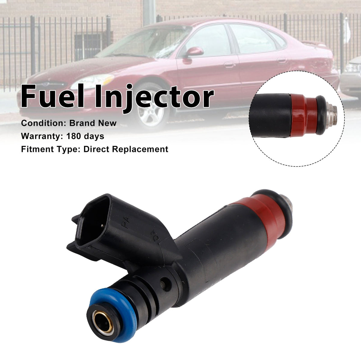 1 inyector de combustible para Ford Taurus 3.0L V6 2006-2007 6F1E-A4A 6F1EA4A.