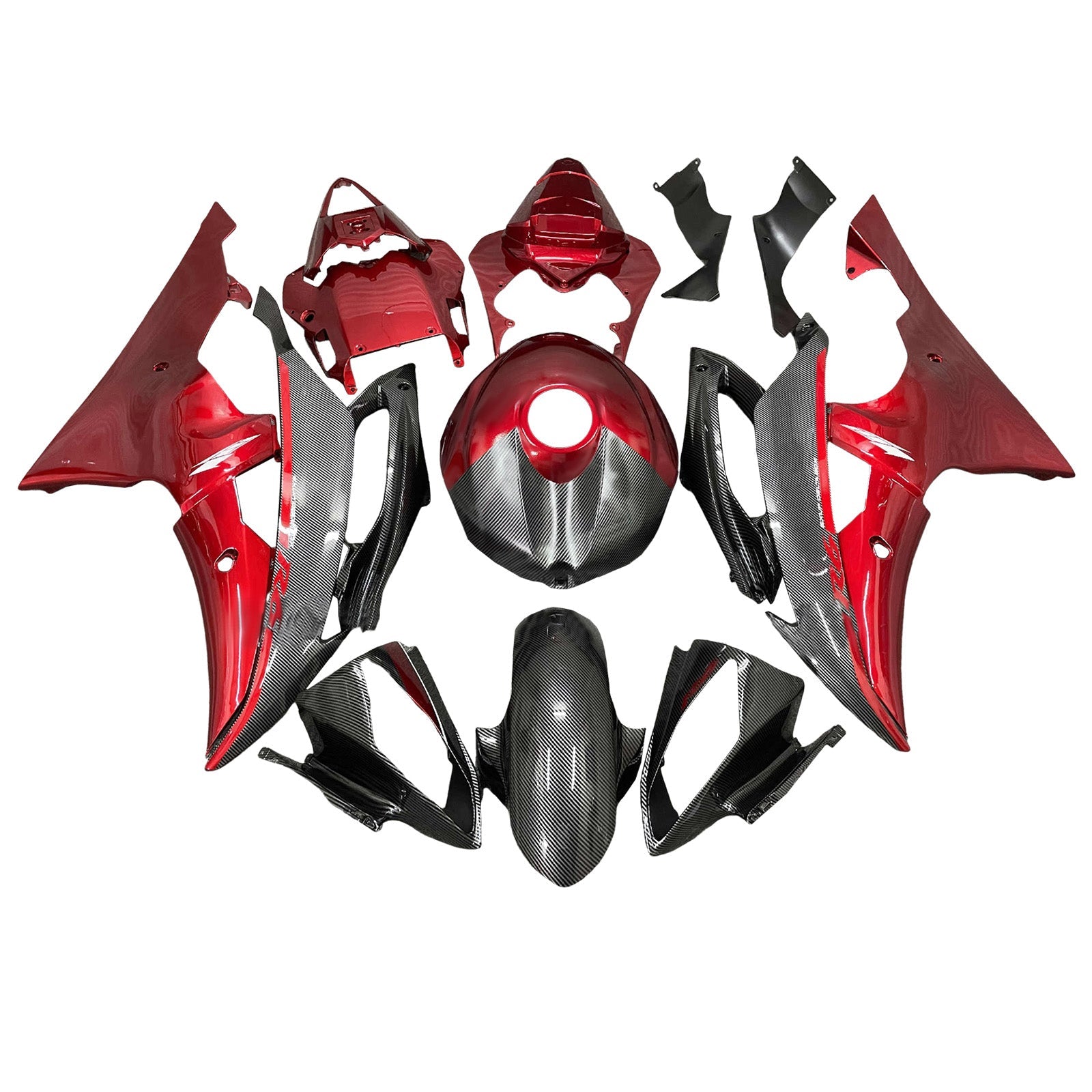 Kit de carénage injecté en plastique ABS pour Yamaha YZFR6 YZF-R6 2008-2016