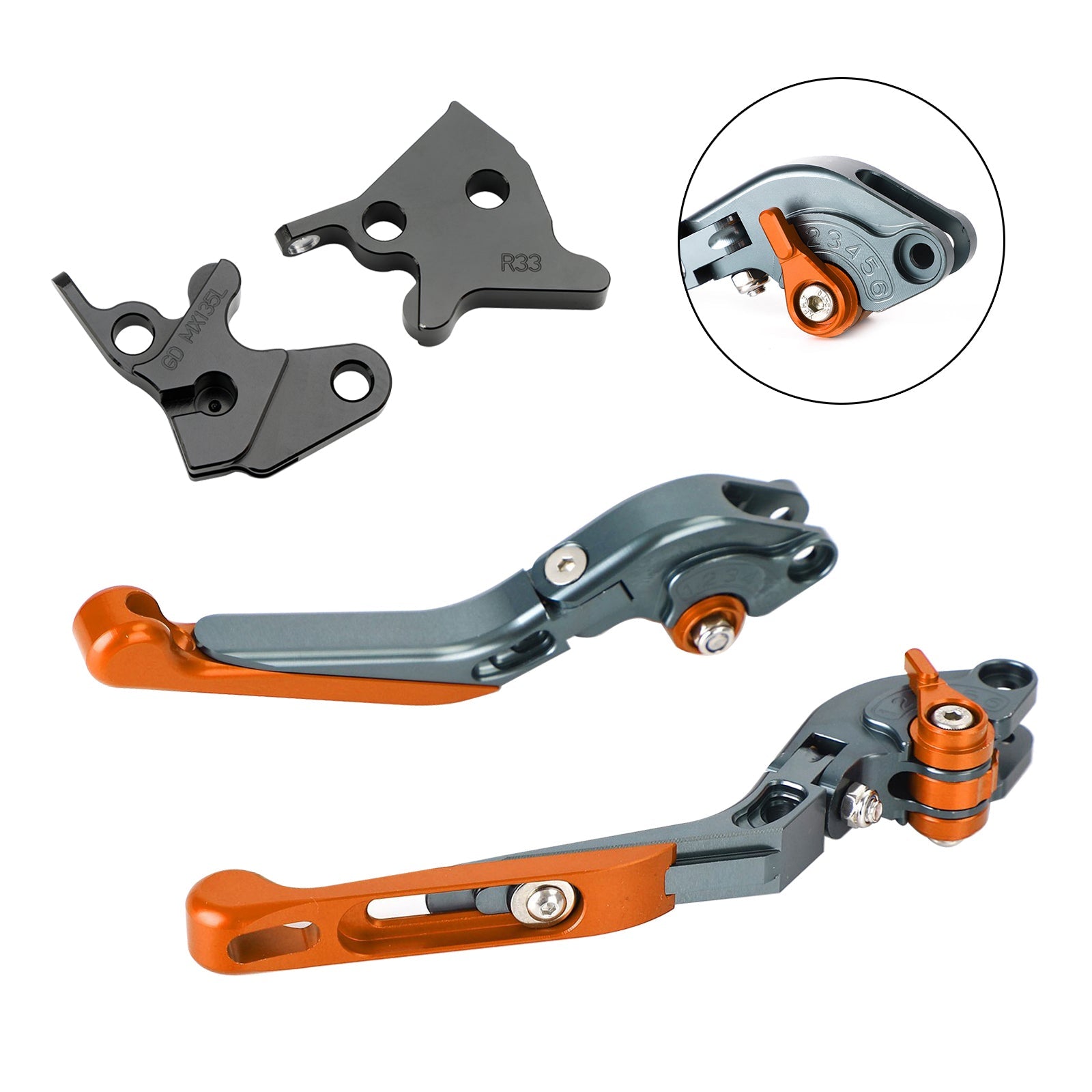 Leva del freno frizione regolabile per Yamaha YBR125 2005-2014