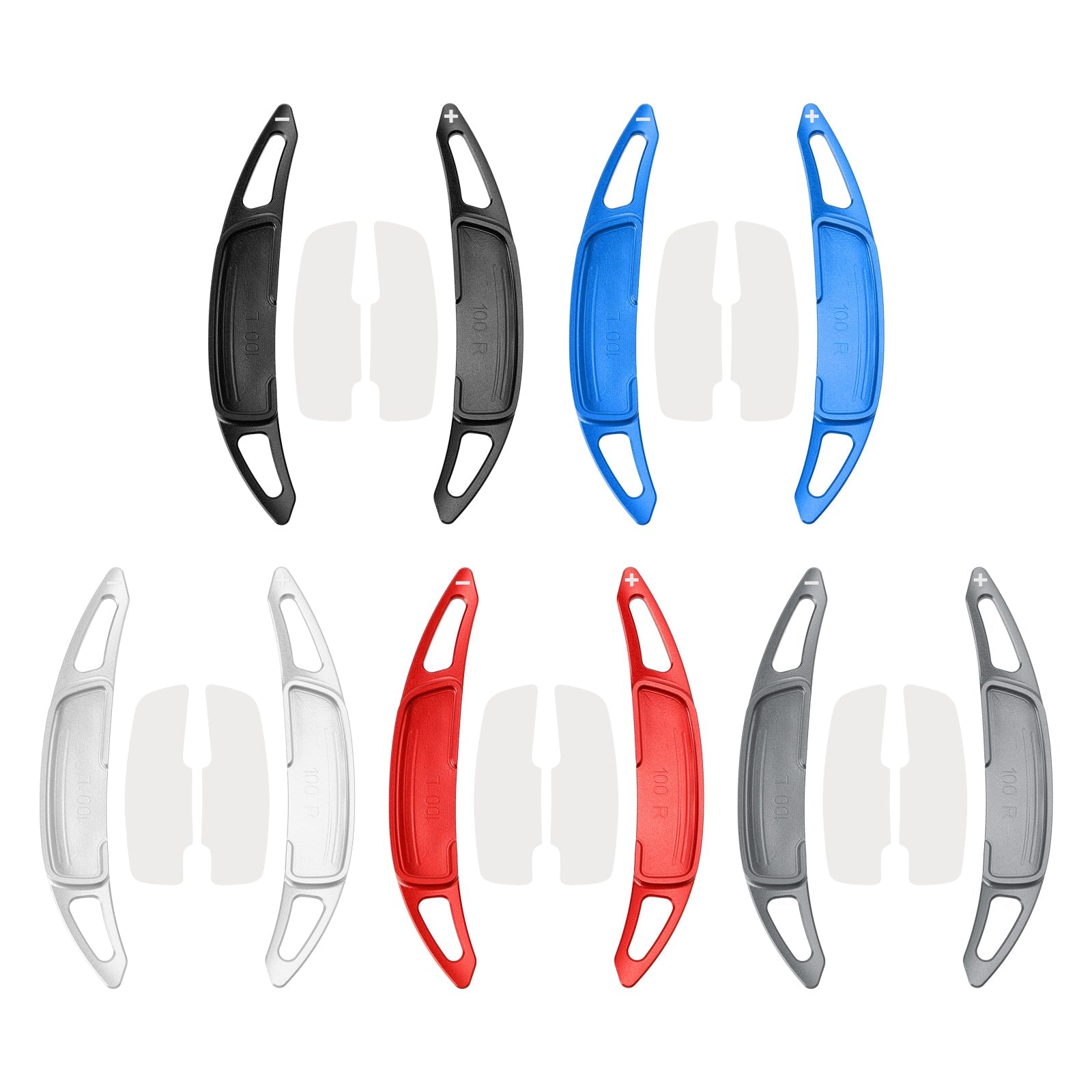Extensions Palettes Changement Vitesses Volant Aluminium - Compatible VW, Shift Paddles Ergonomiques Noires