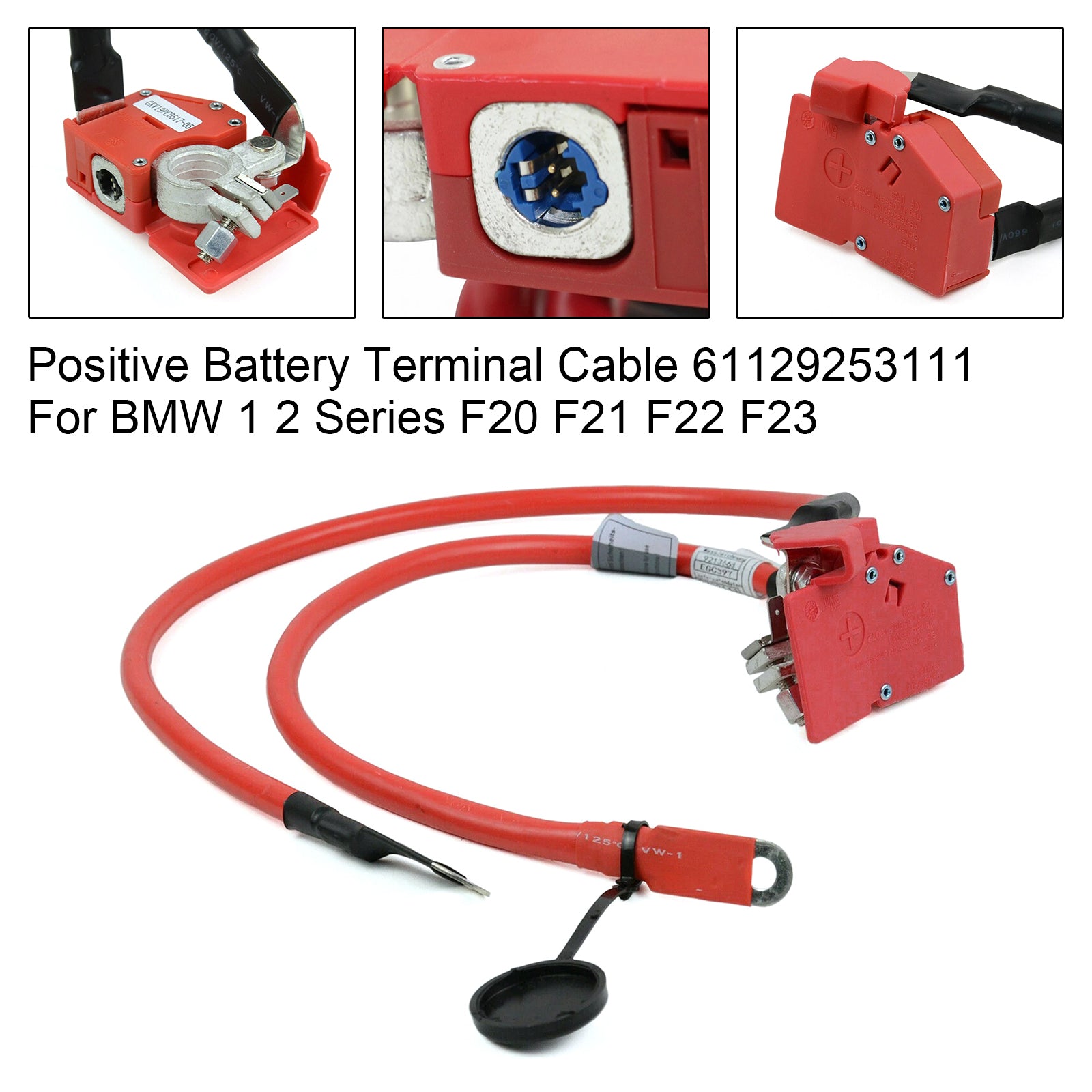 Cable terminal positivo de batería 61129253111 para BMW Serie 1 y 2 F20 F21 F22 F23