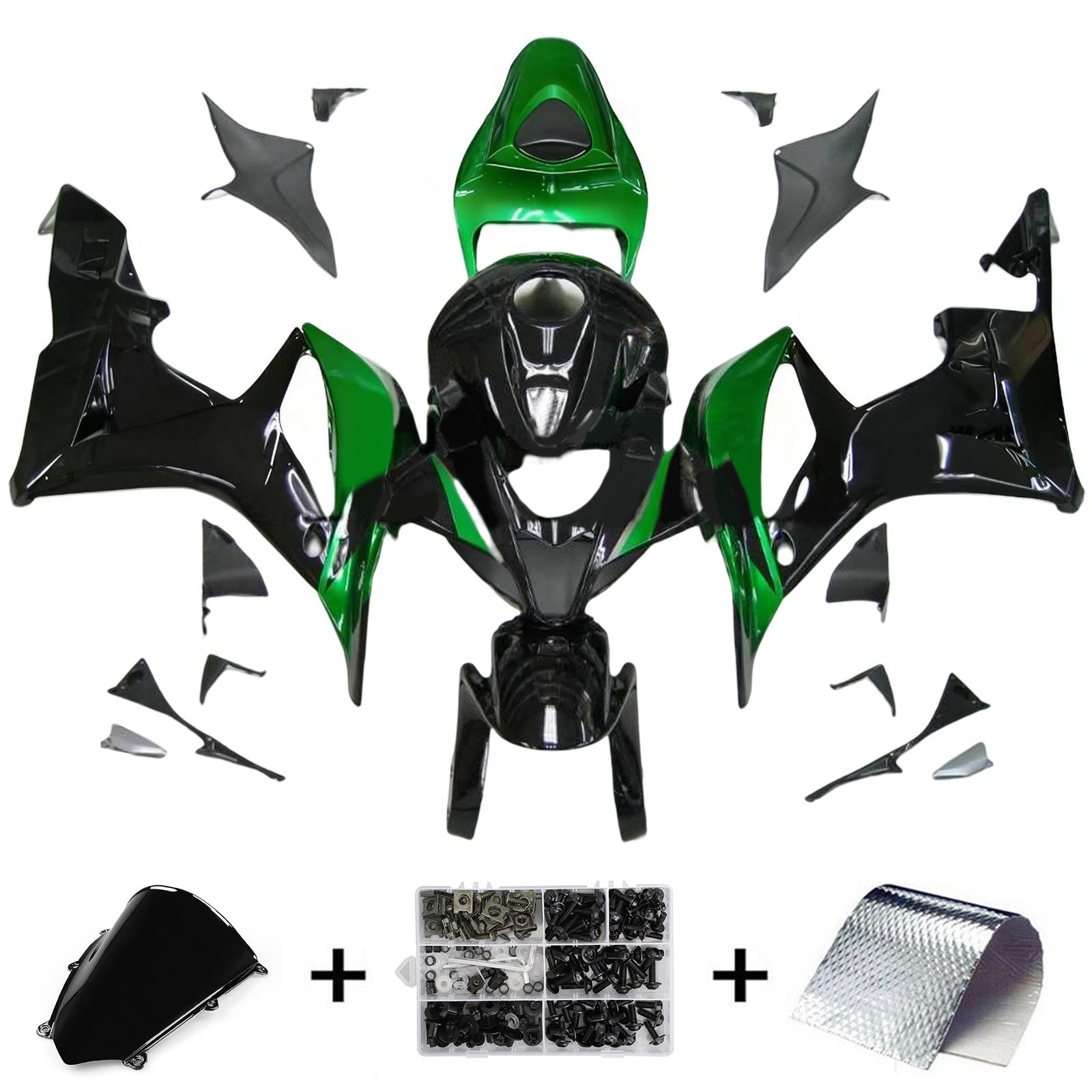 Kit de carénage par injection, carrosserie en plastique ABS pour Honda CBR600RR 2007-2008 F5