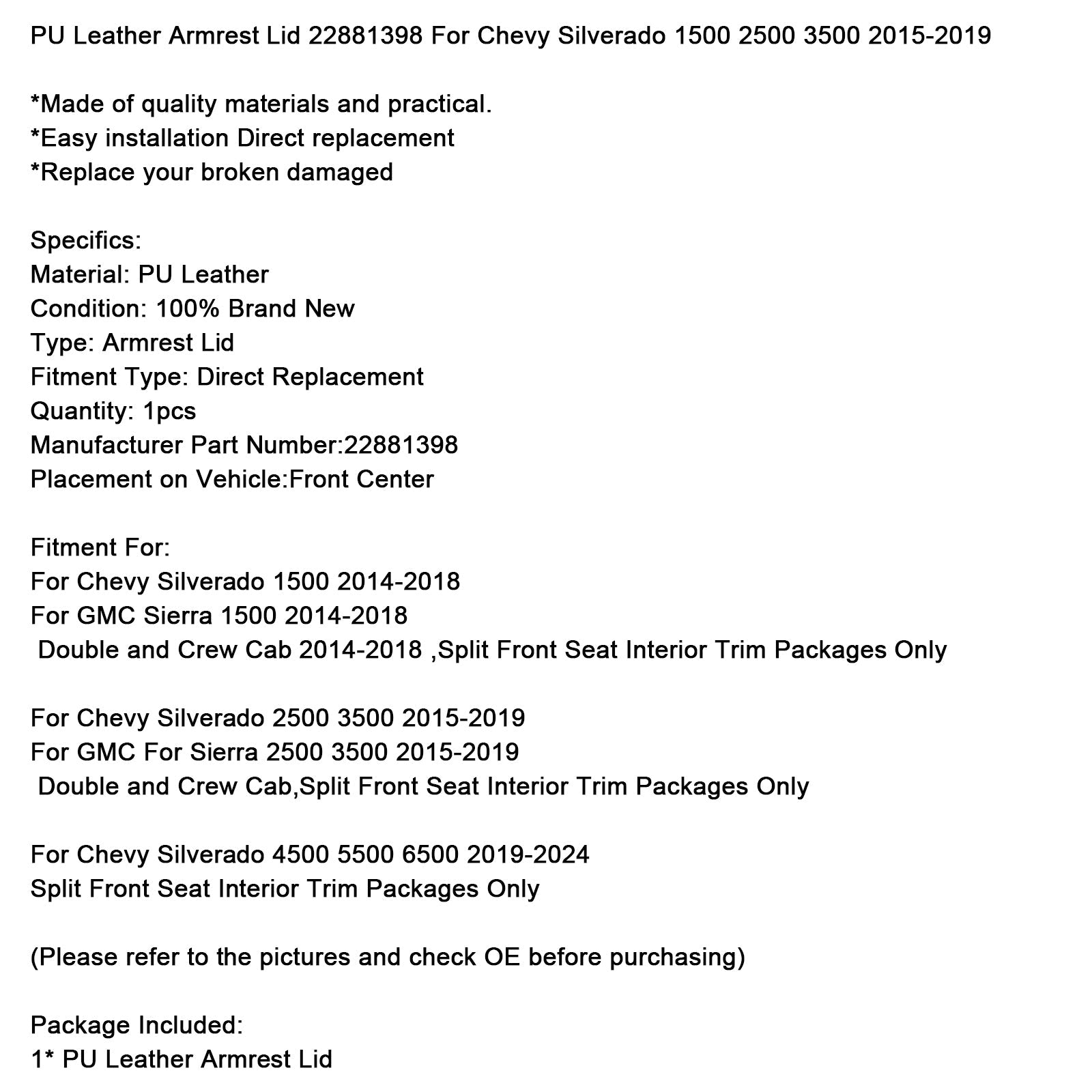 PU PETH CHIECH PER GMC Sierra 2500 e 3500 (2015-2019) 22881398